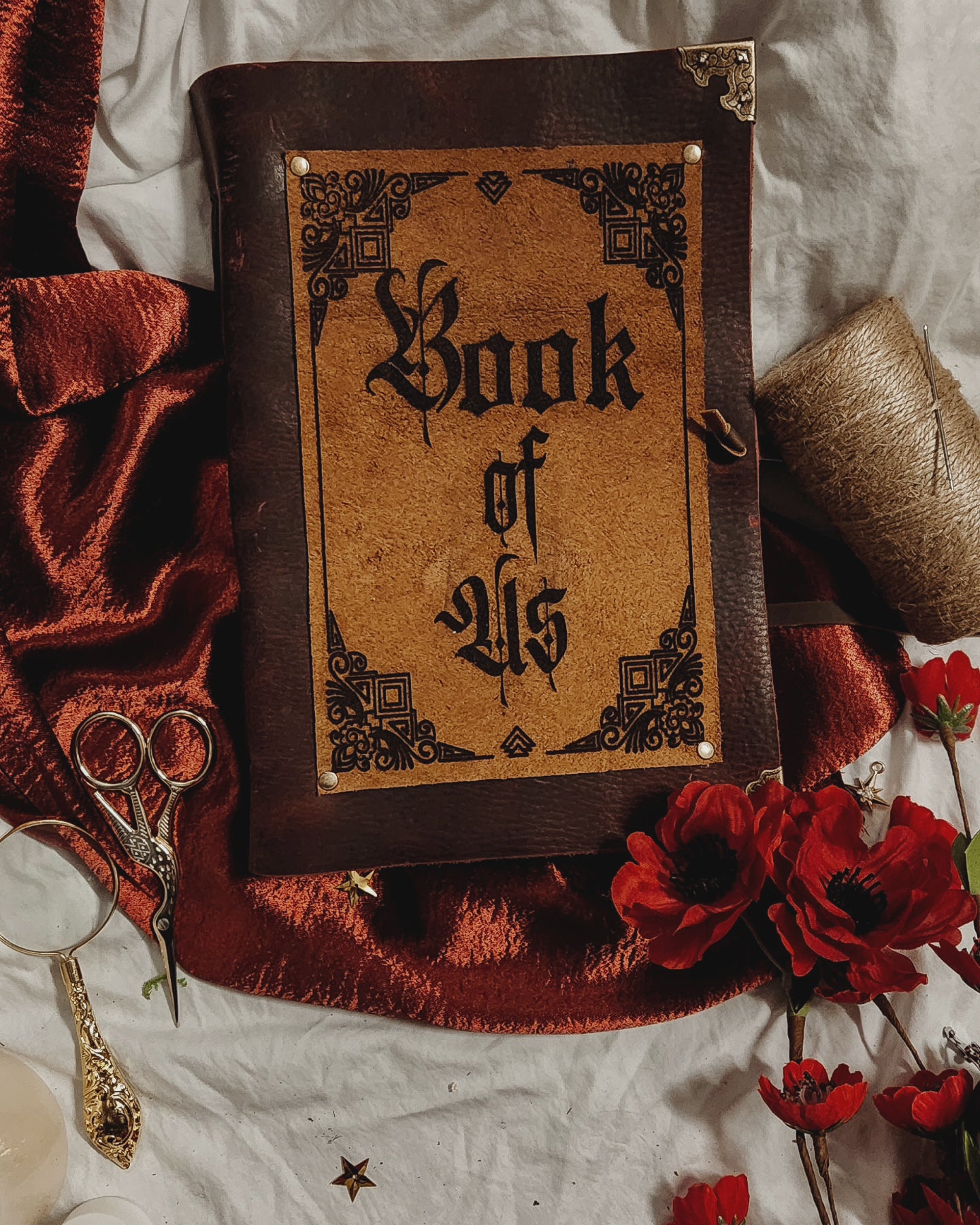 Book of Us leather journal, sketchbook, scrapbook