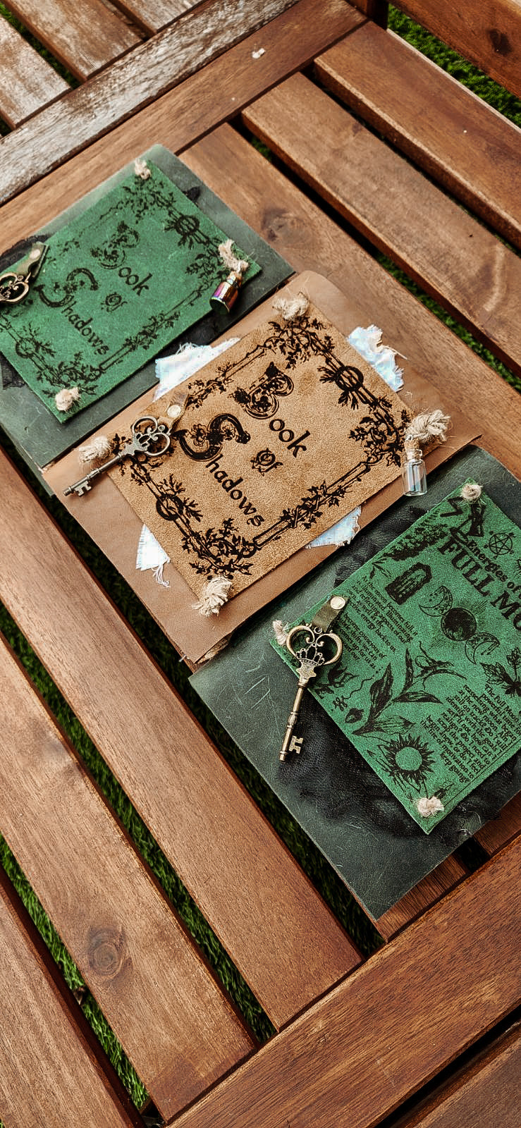 Book of Shadows Grimoire leather journal & sketchbook