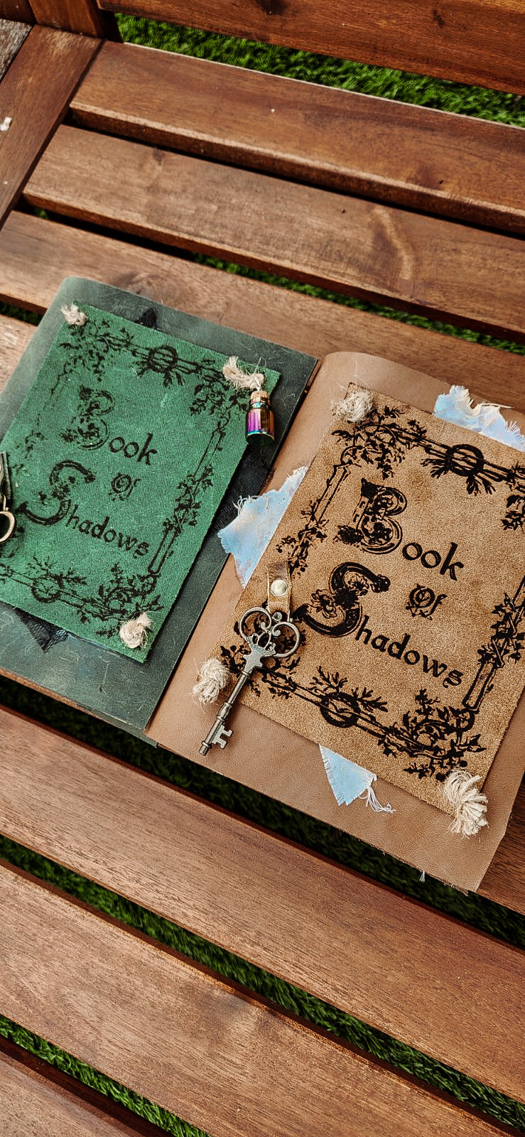 Book of Shadows Grimoire leather journal & sketchbook