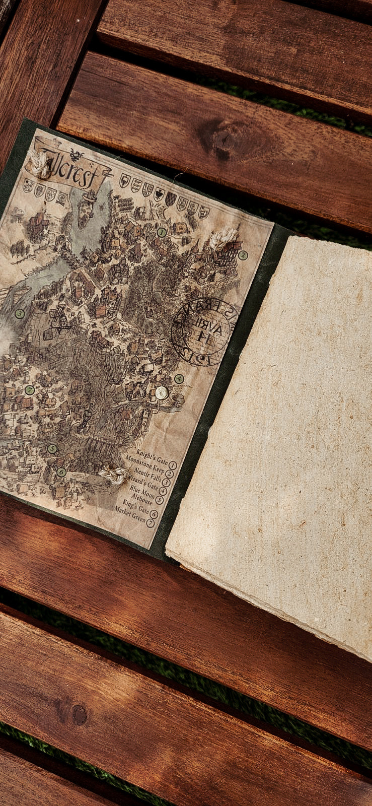 Book of Shadows Grimoire leather journal & sketchbook