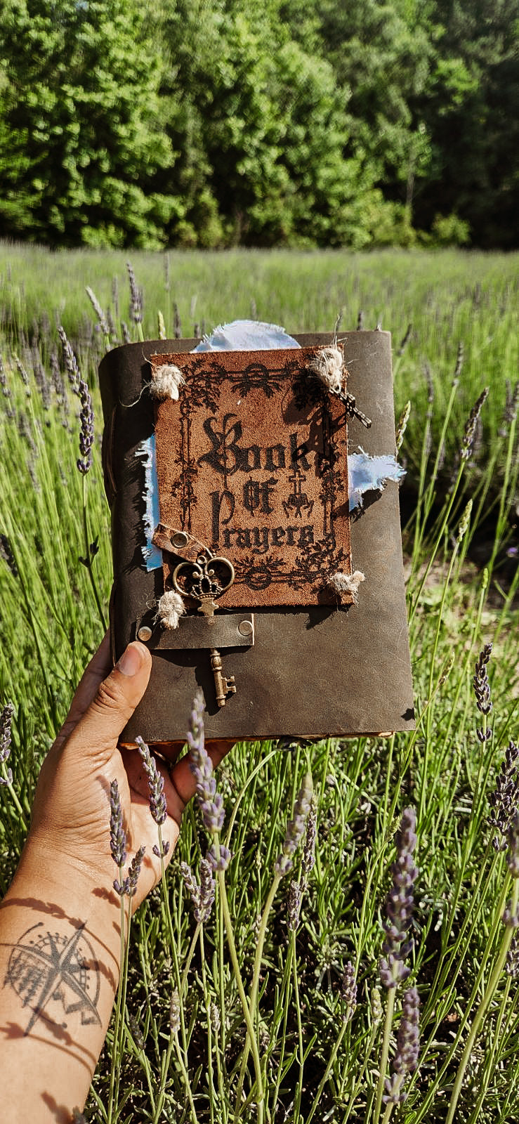 Book of Prayers leather journal