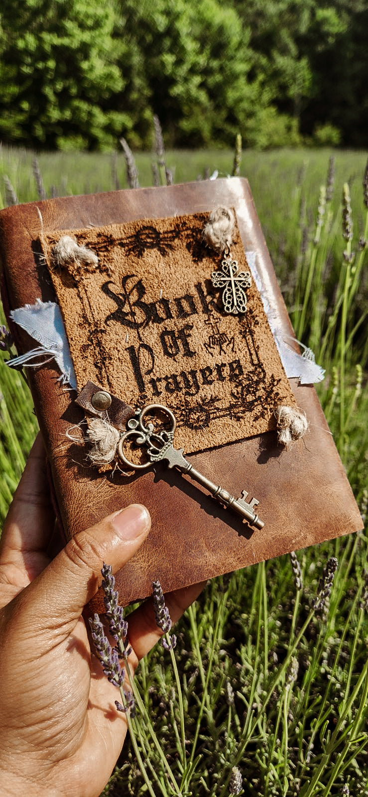Book of Prayers leather journal & sketchbook