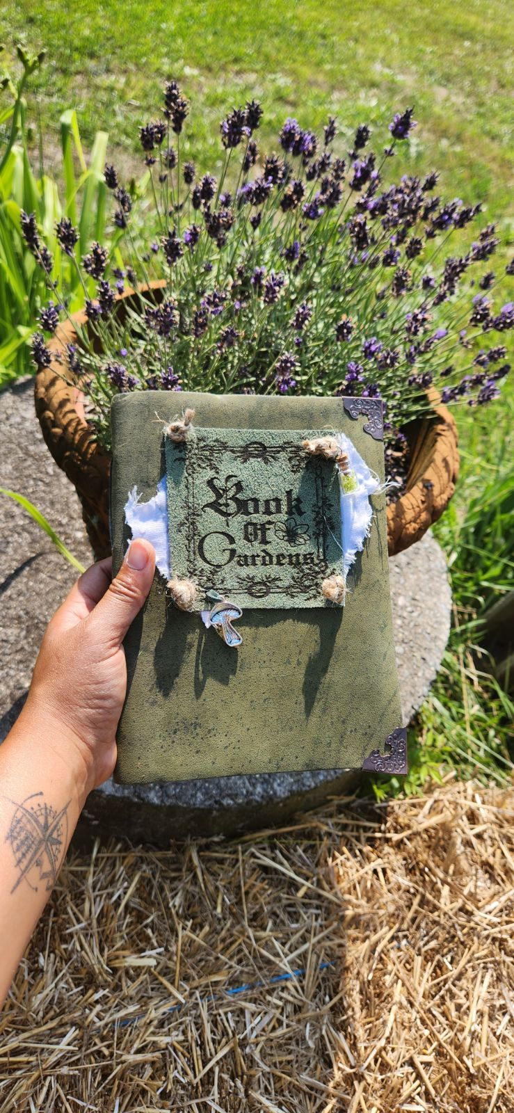Book of Gardens leather journal