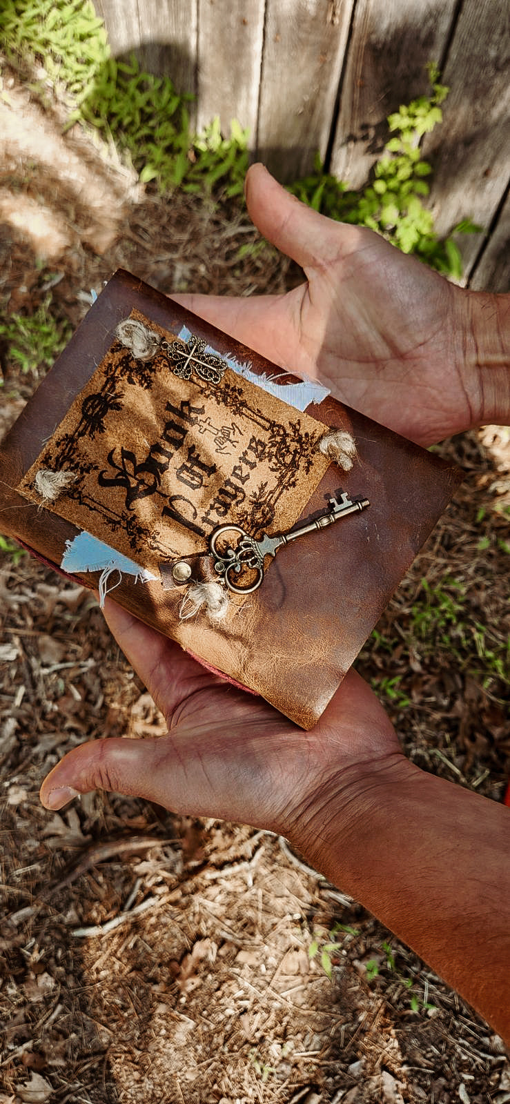 Book of Prayers leather journal & sketchbook