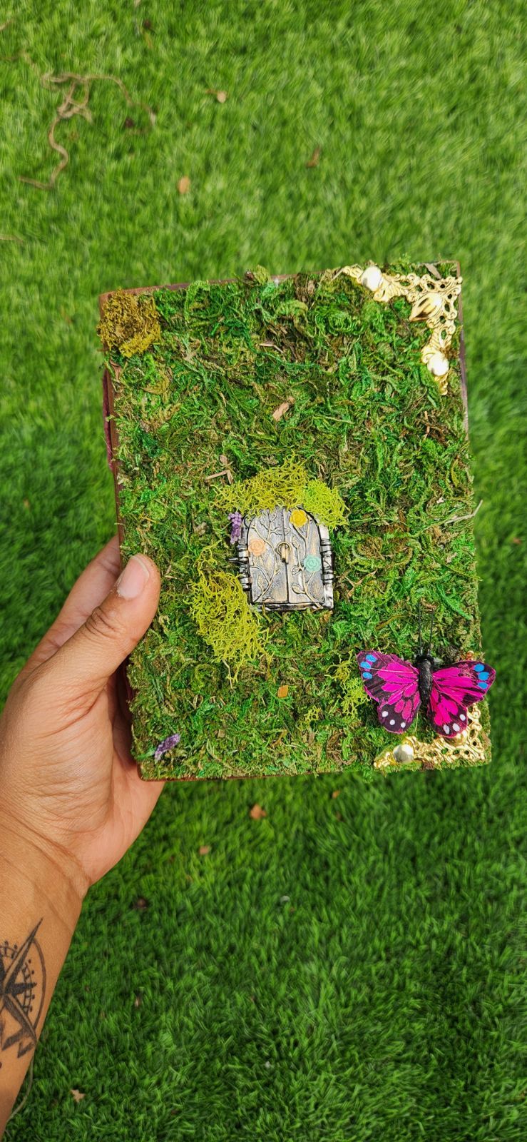 Fairy door leather journal & sketchbook