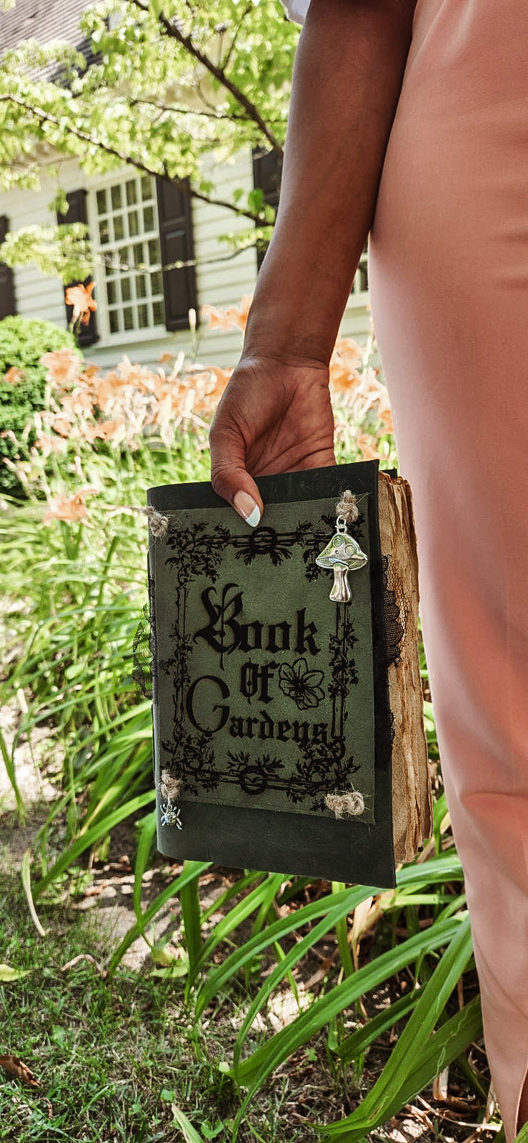 Book of Gardens leather journal