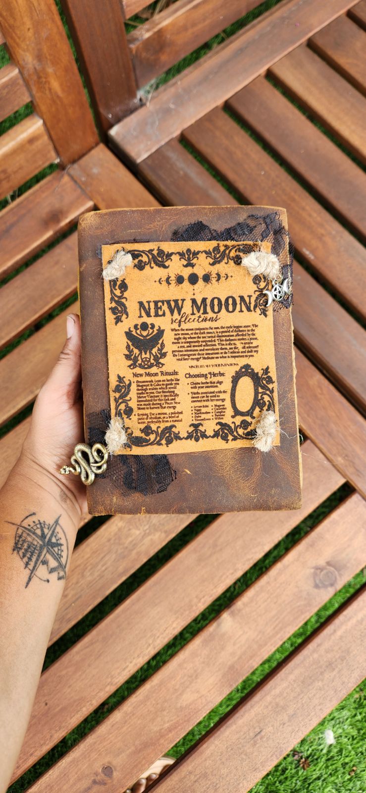 New Moon Leather Journal & sketchbook