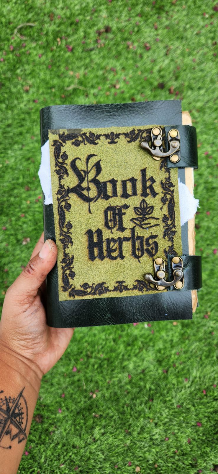Book of Herbs leather journal & sketchbook