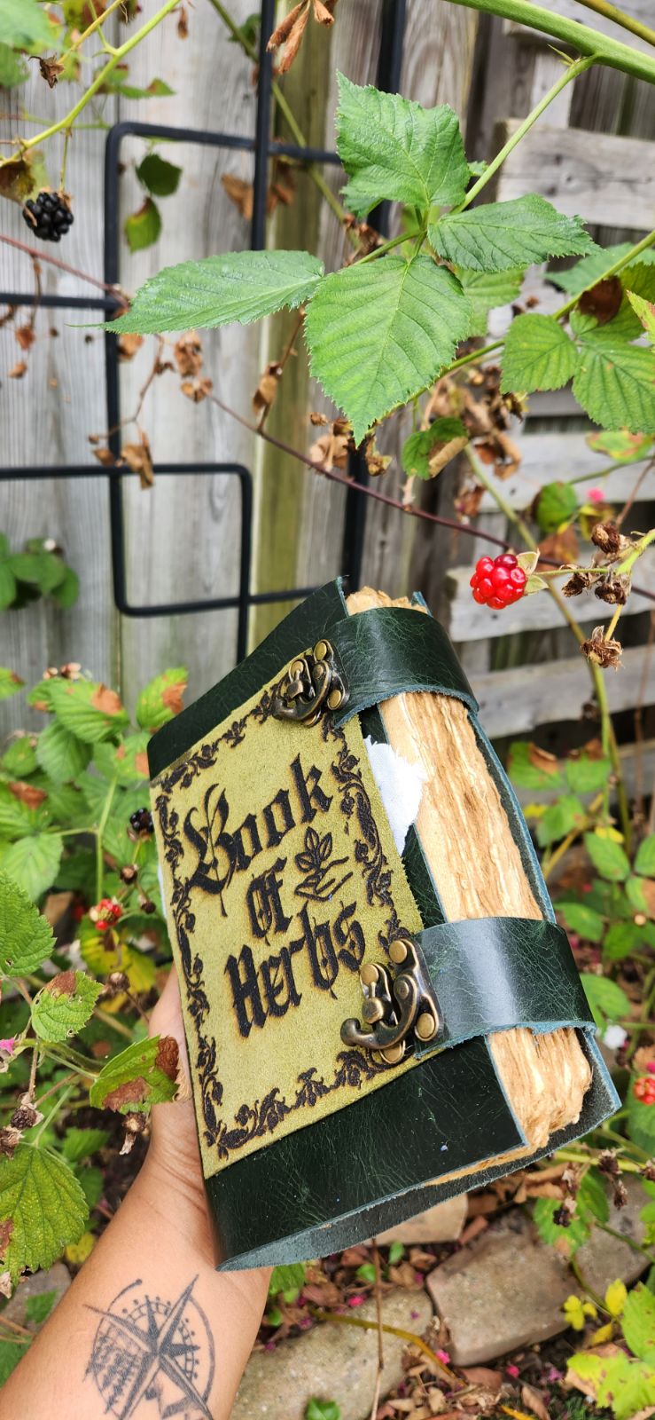 Book of Herbs leather journal & sketchbook