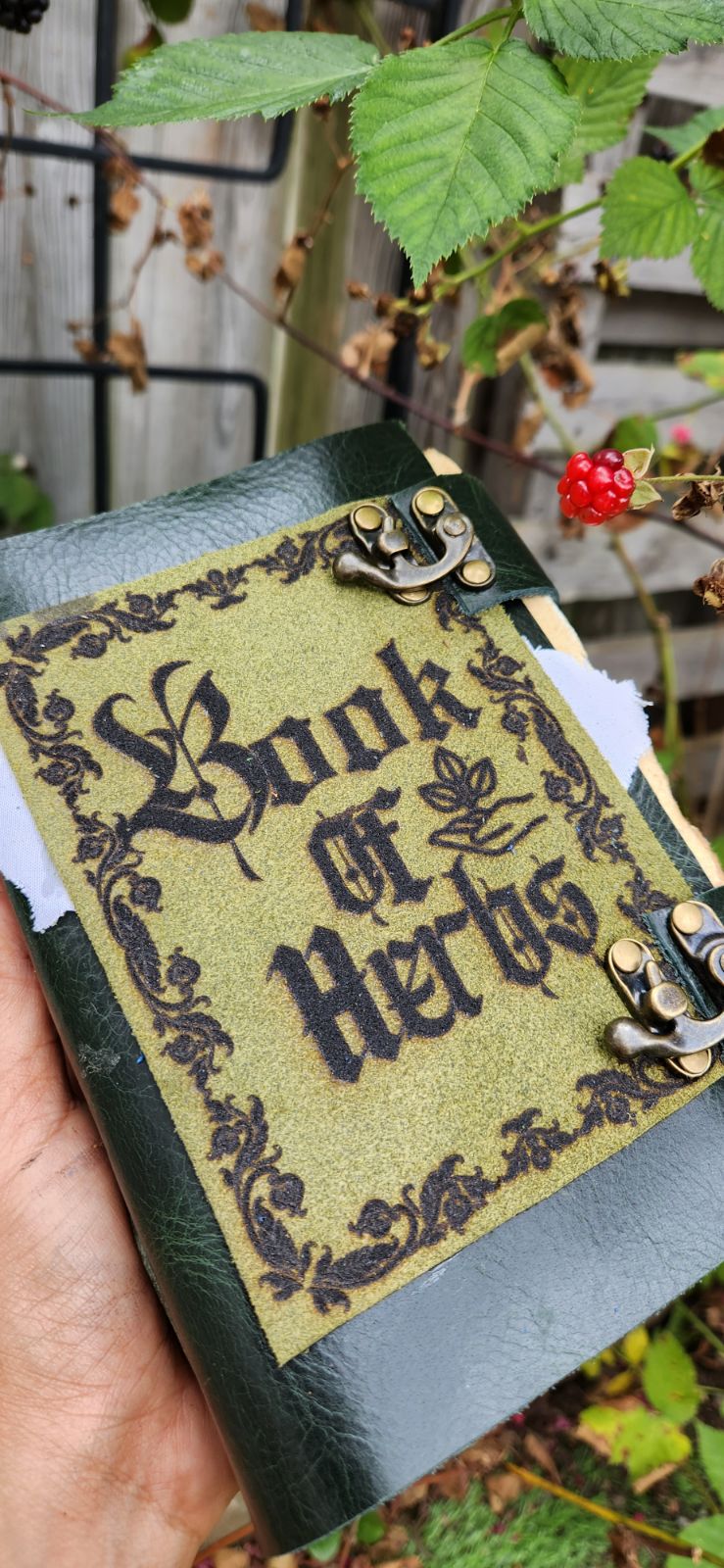 Book of Herbs leather journal & sketchbook