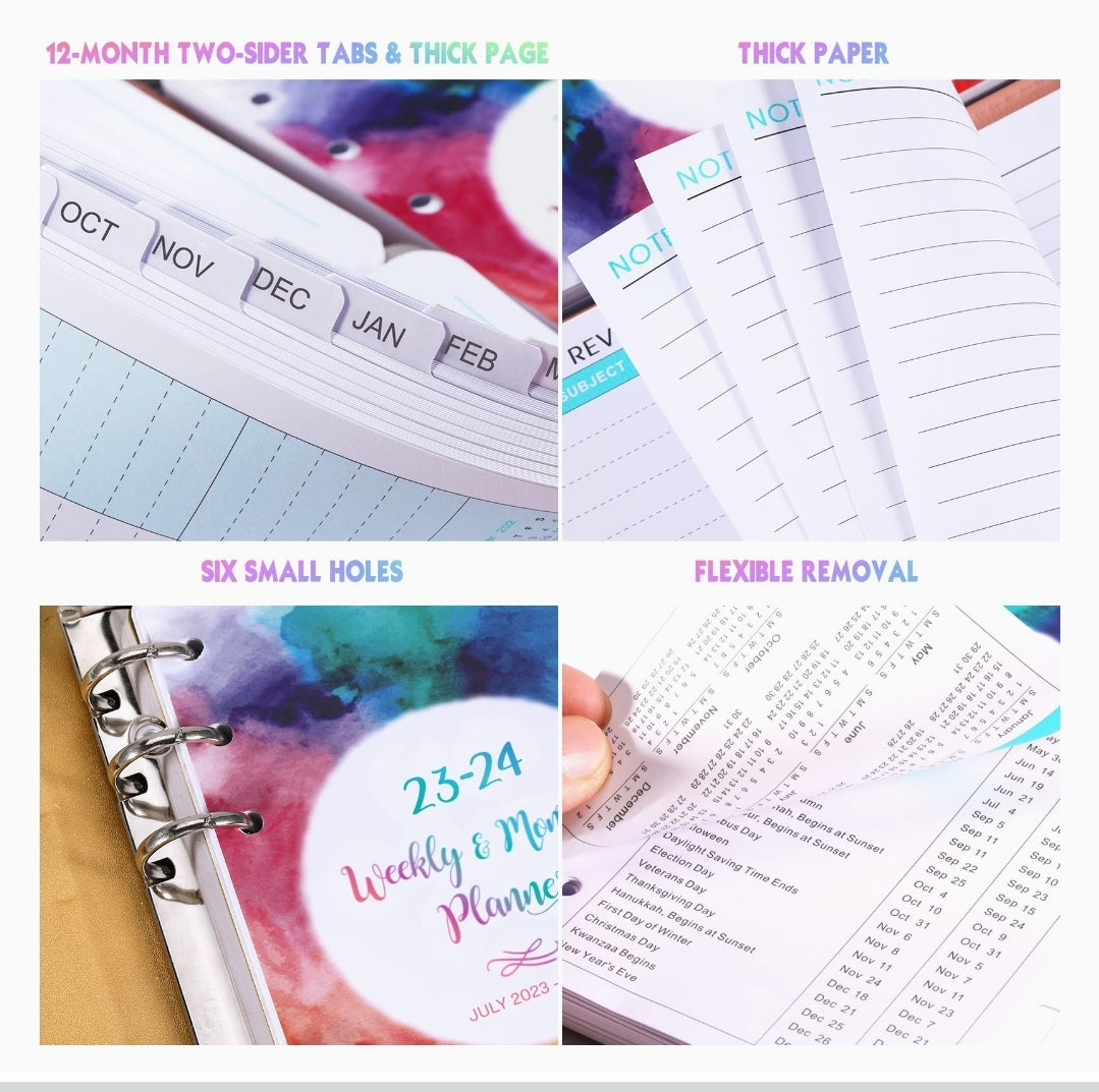 2024 Planner: A6 Book of Plans Refillable