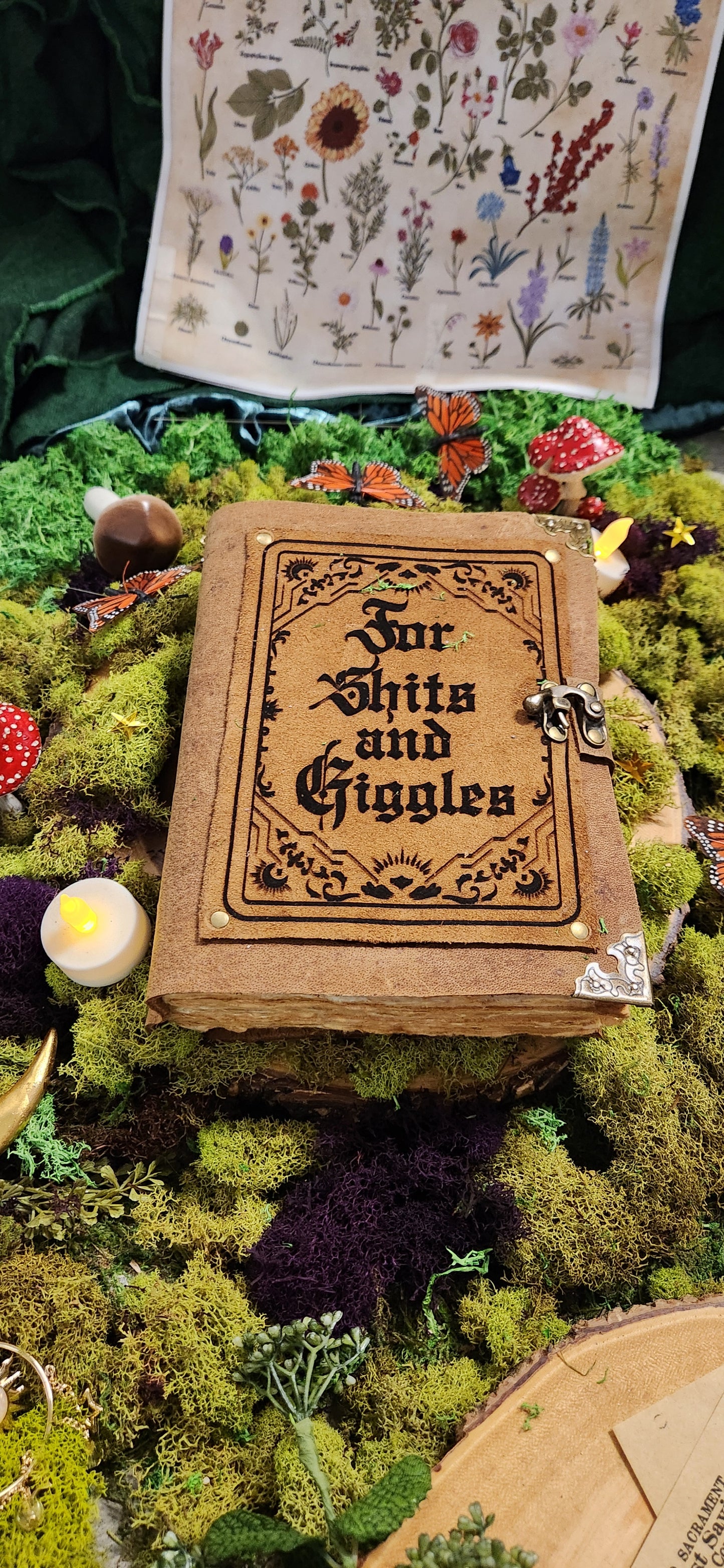 For shits and giggles leather journal
