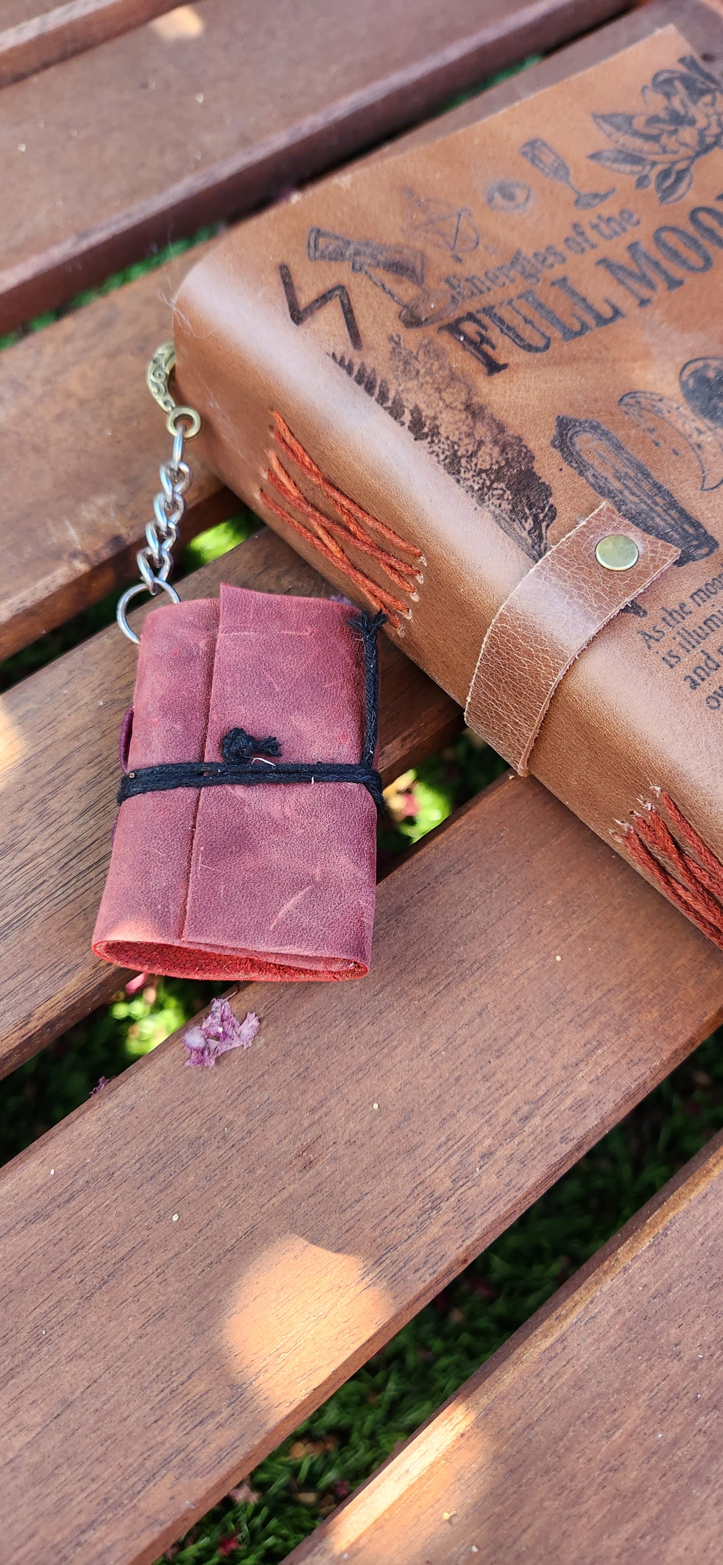 Mini leather Journal Bookmark
