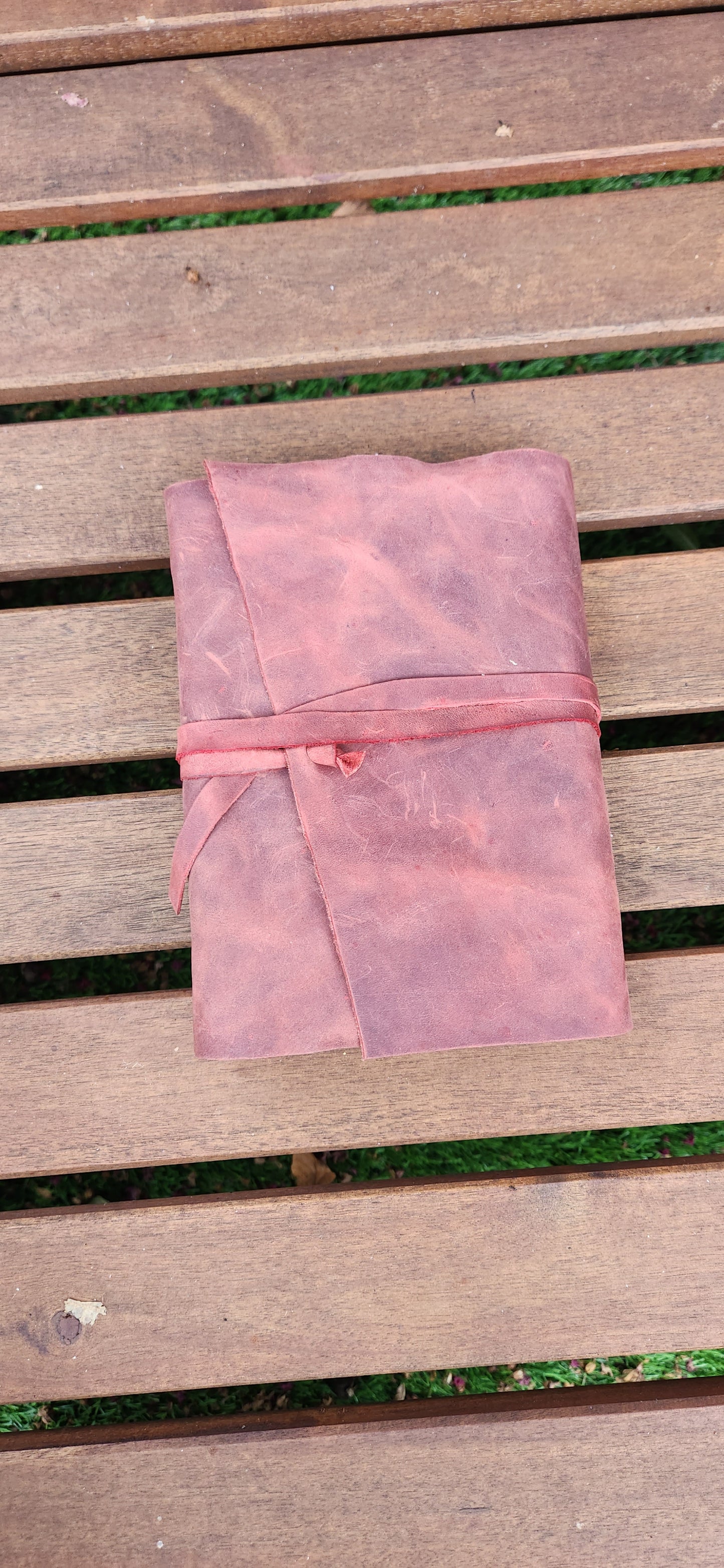 Red Wrapped Leather Journal