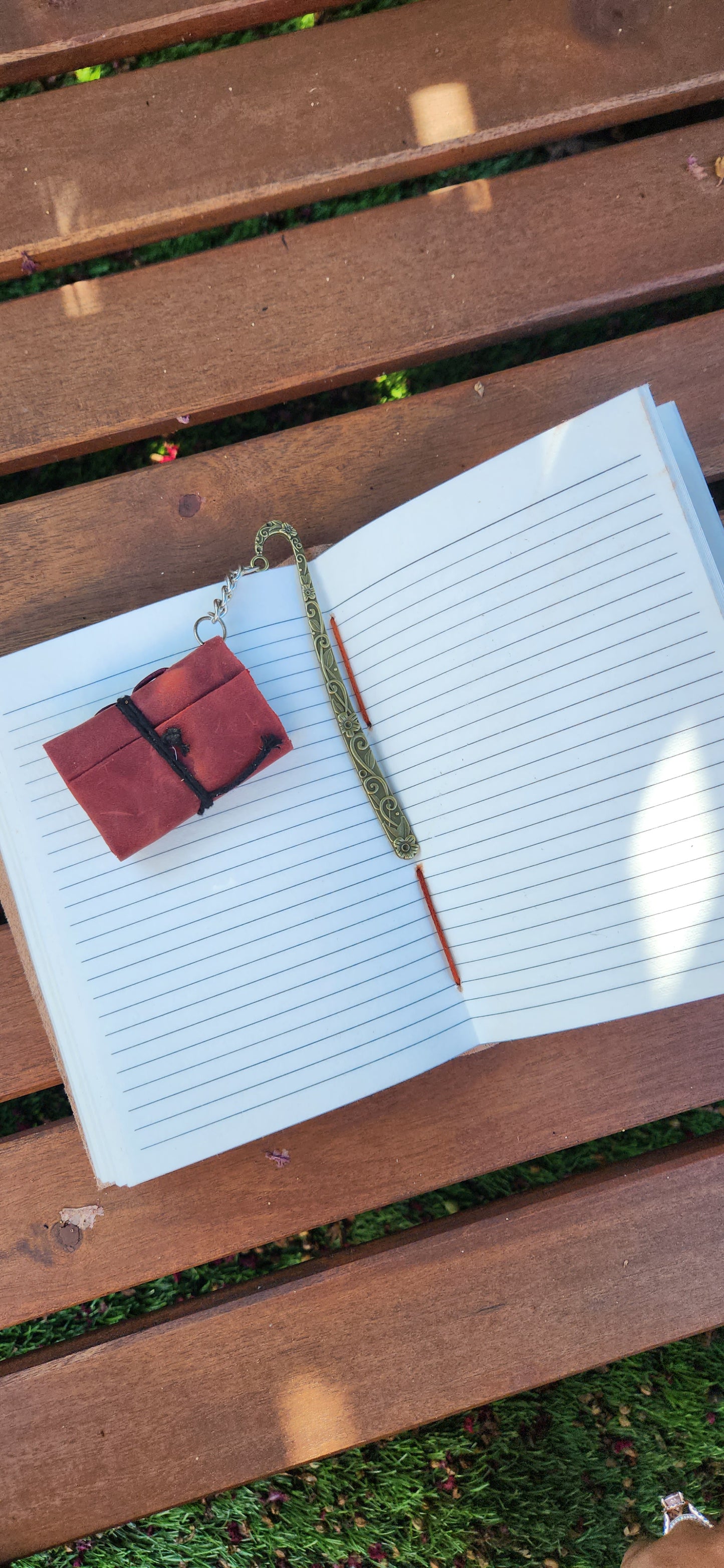Mini leather Journal Bookmark