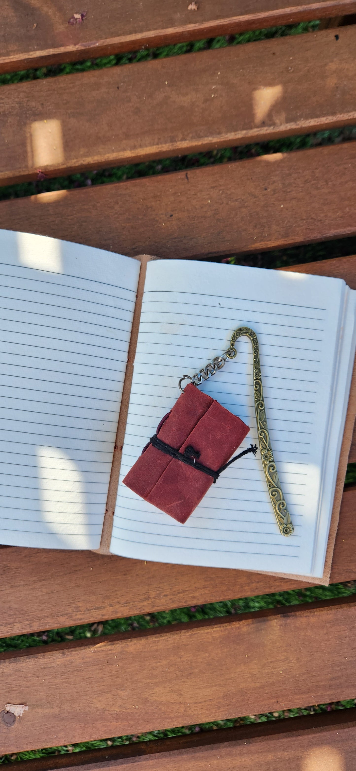 Mini leather Journal Bookmark