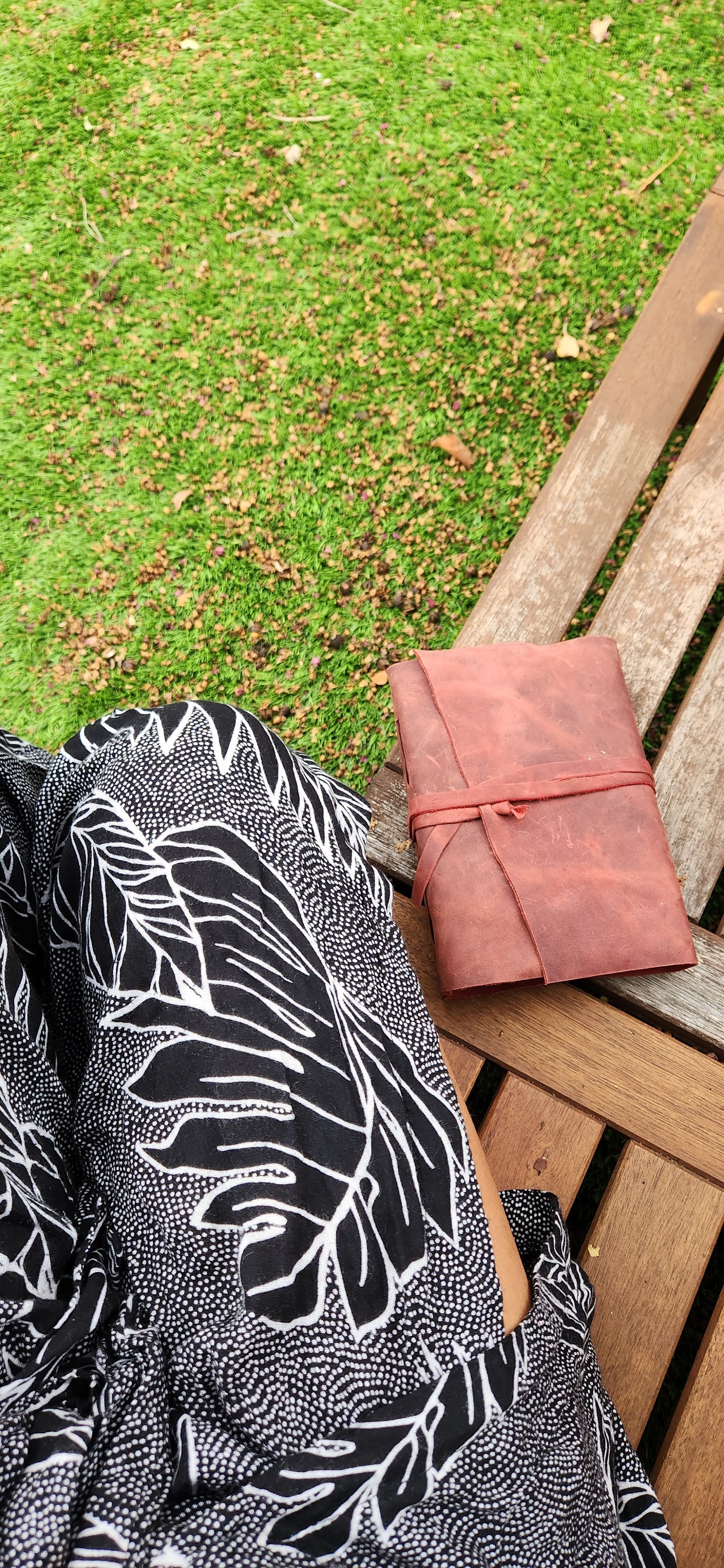 Red Wrapped Leather Journal