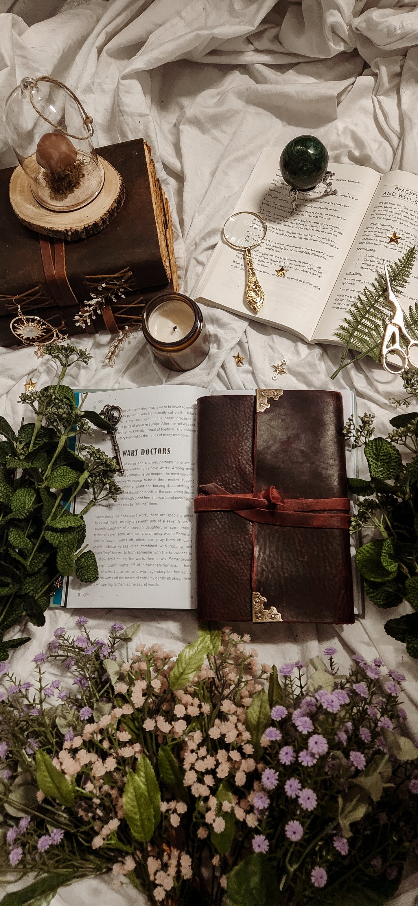 Refillable leather journal sleeve