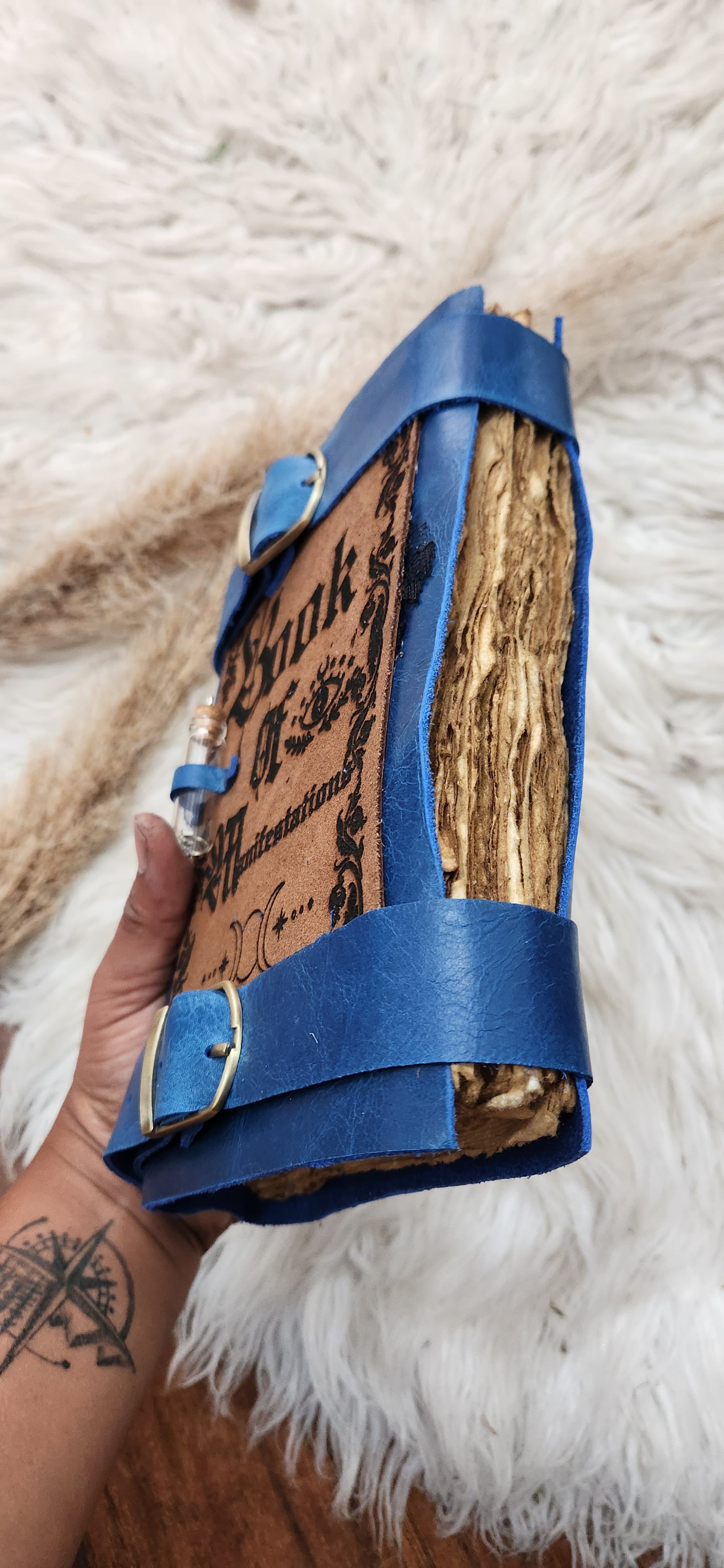 Book of manifestations leather journal & sketchbook