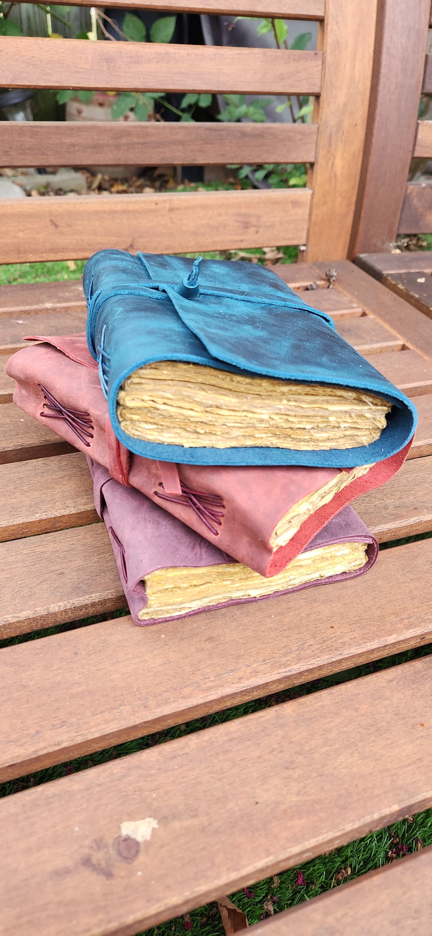 Red Wrapped Leather Journal