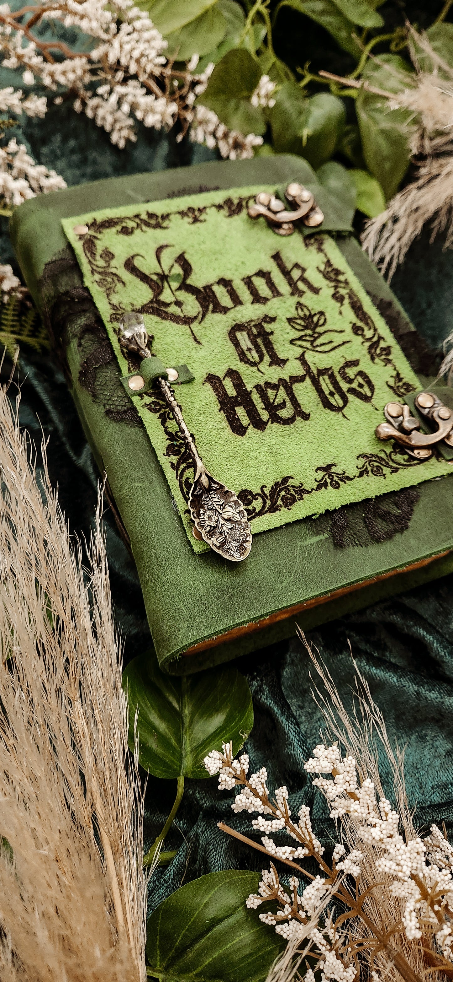 Book of Herbs leather journal & sketchbook