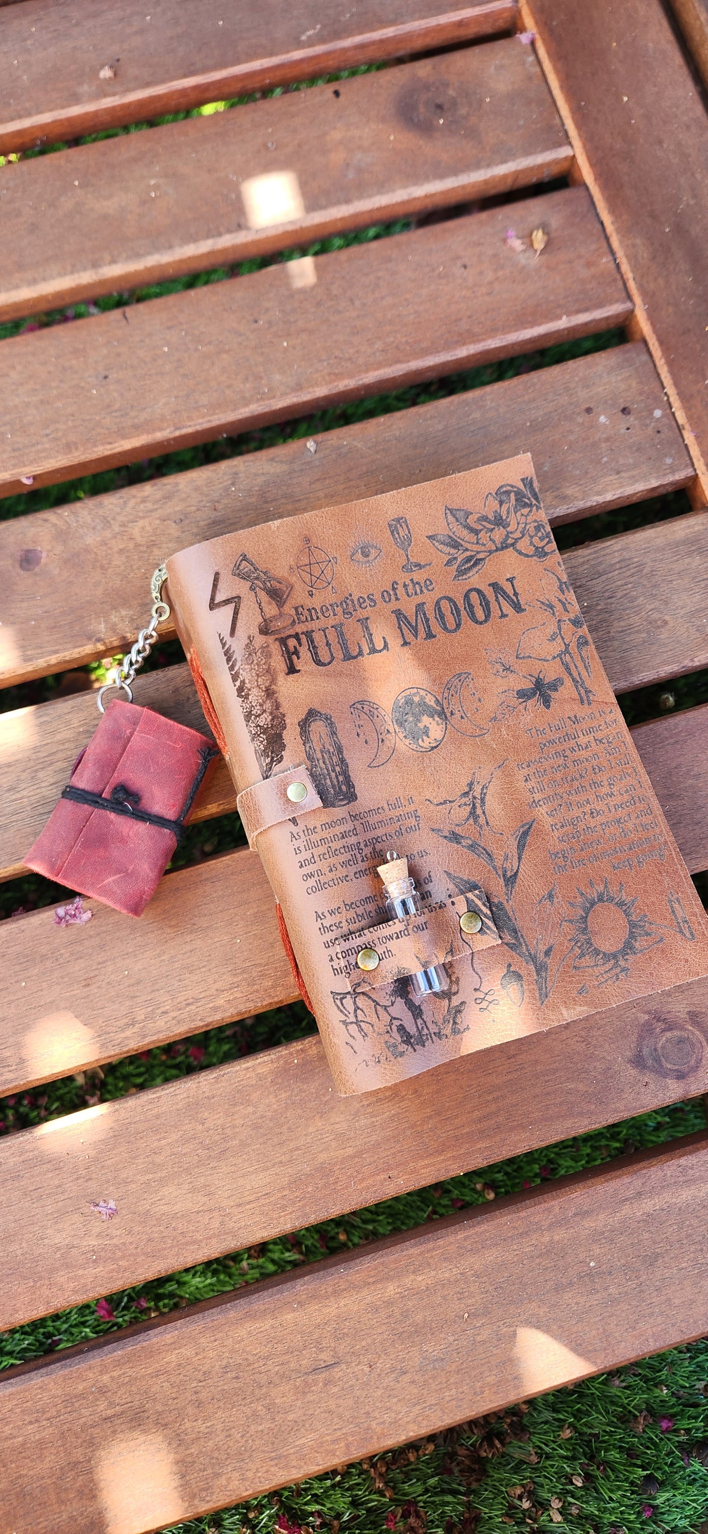 Mini leather Journal Bookmark