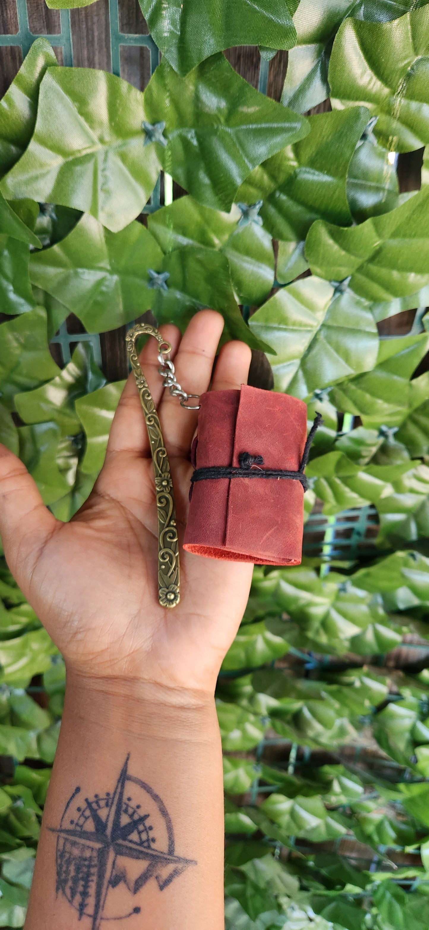 Mini leather Journal Bookmark