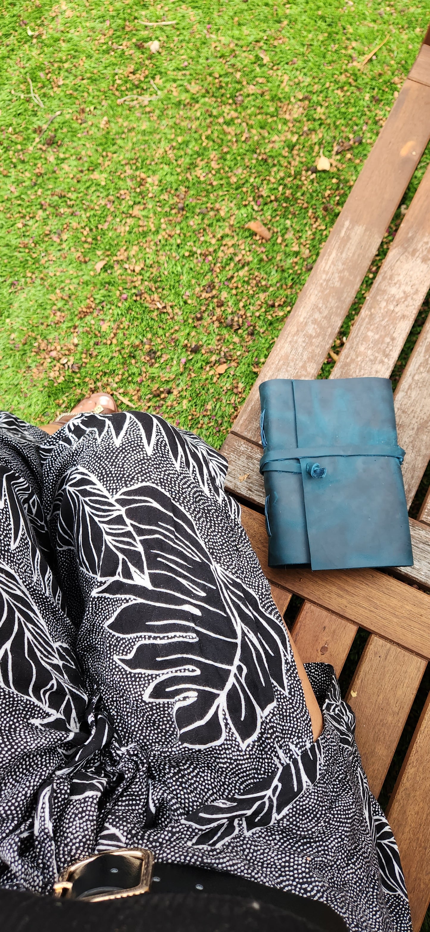 Blue wrapped leather Journal