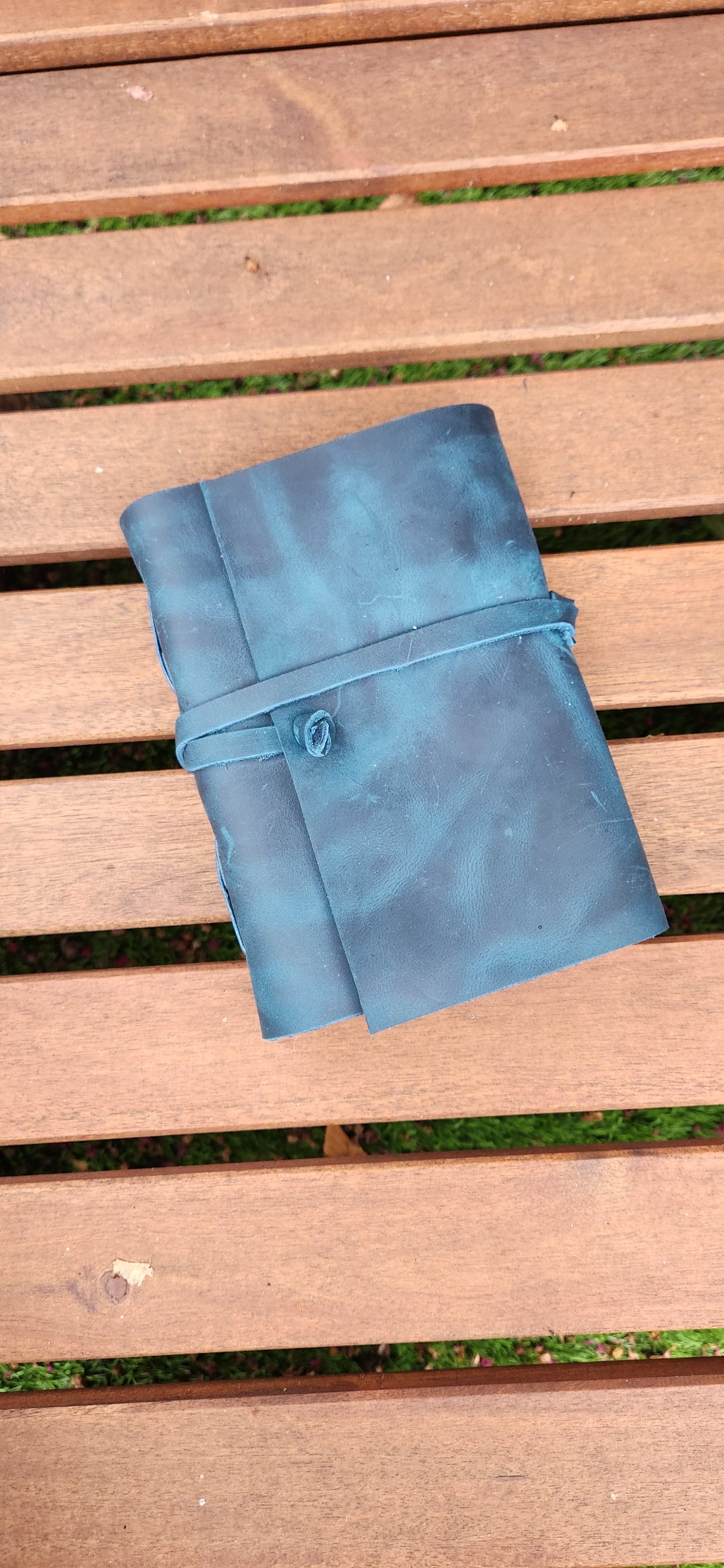 Blue wrapped leather Journal
