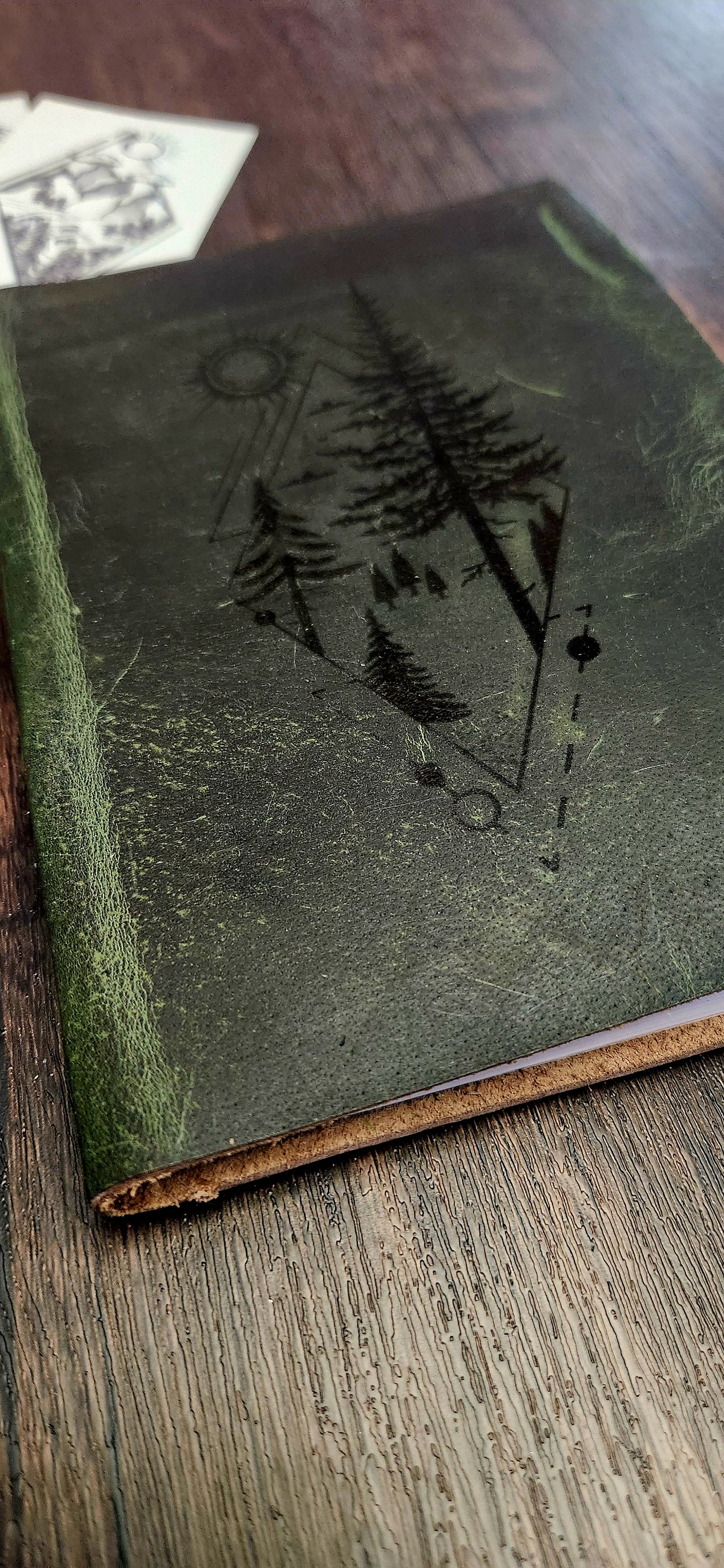 Follow the sun leather journal