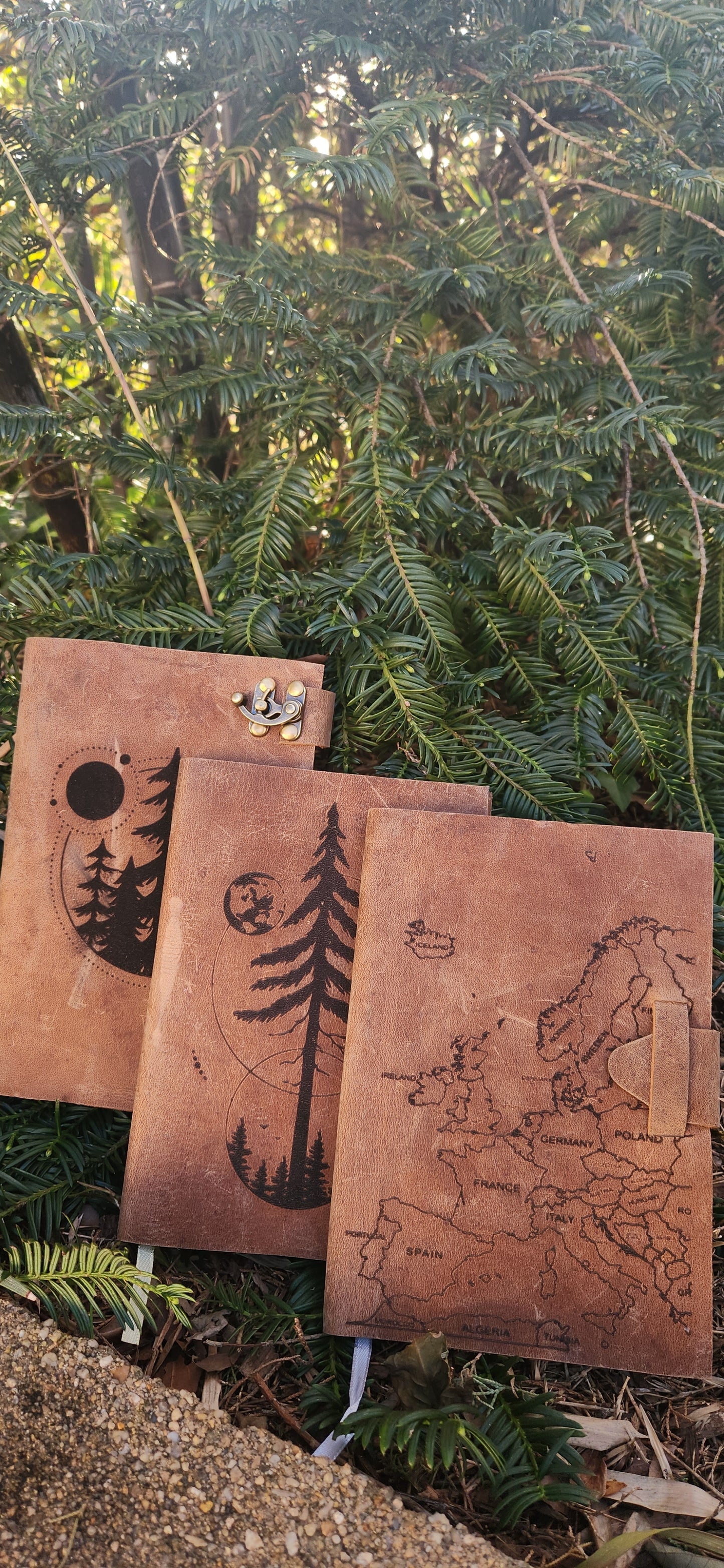 Belt latch leather journal & Sketchbook