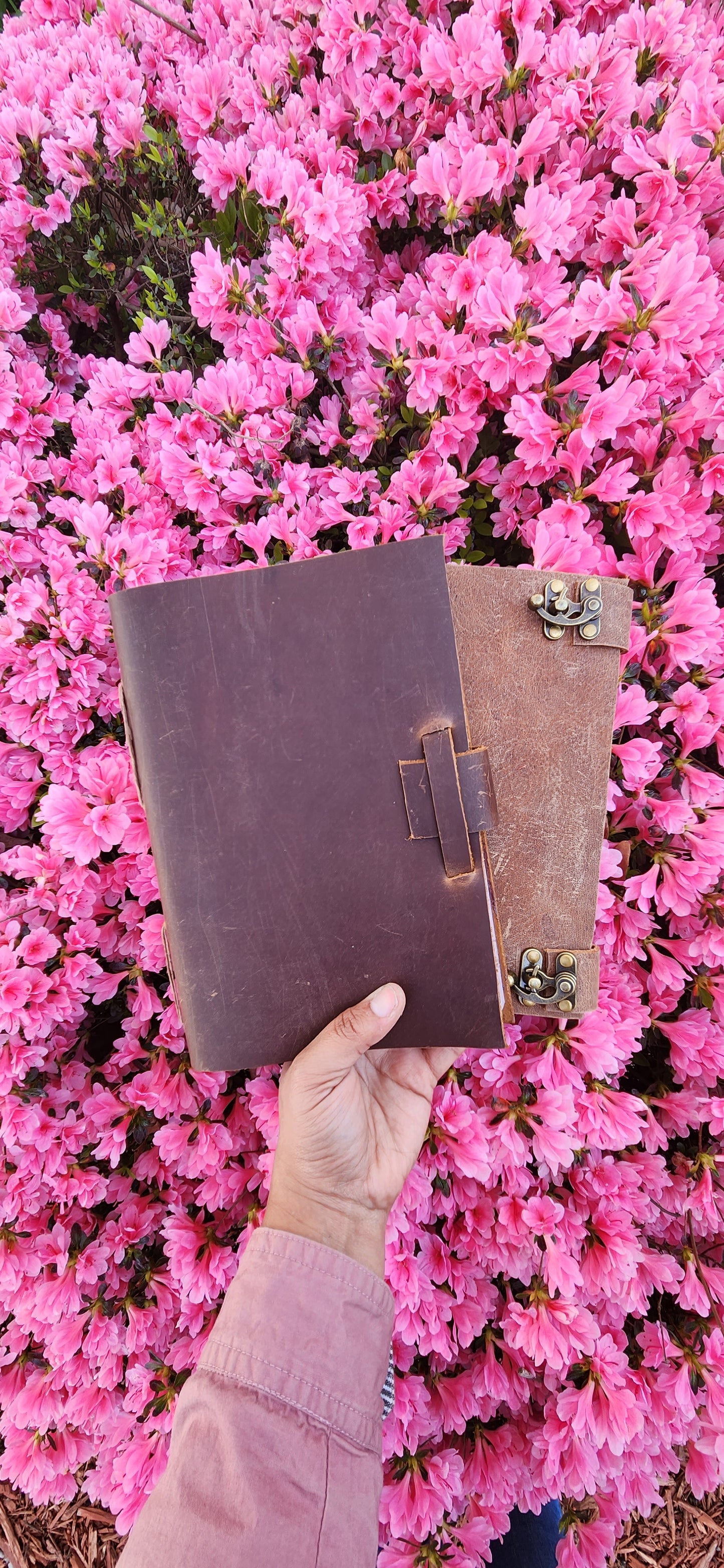 Belt latch leather journal & Sketchbook