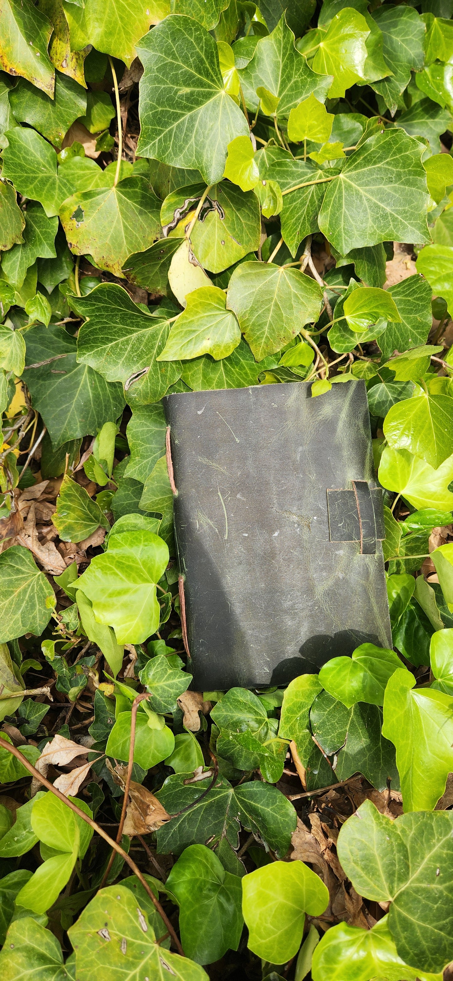 Custom green leather journal & Sketchbook