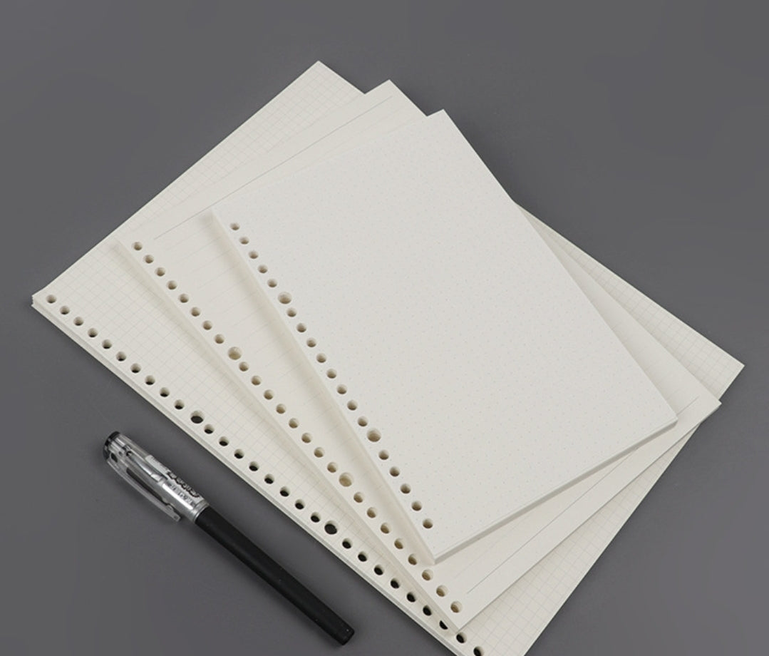 Leather journal paper refills