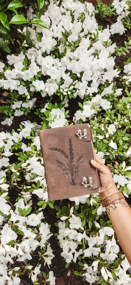 Lavender leather journal & Sketchbook