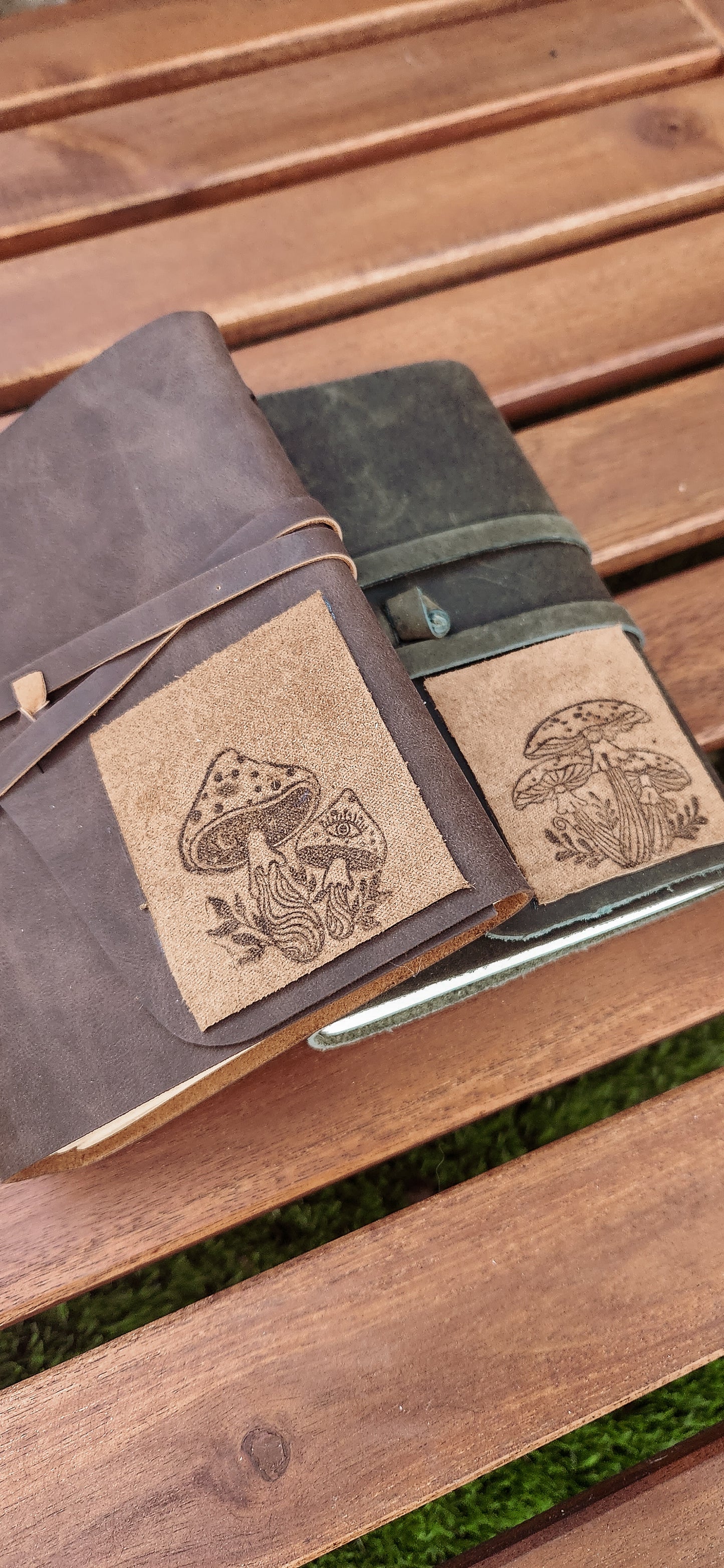 The patch leather journal & Sketchbook