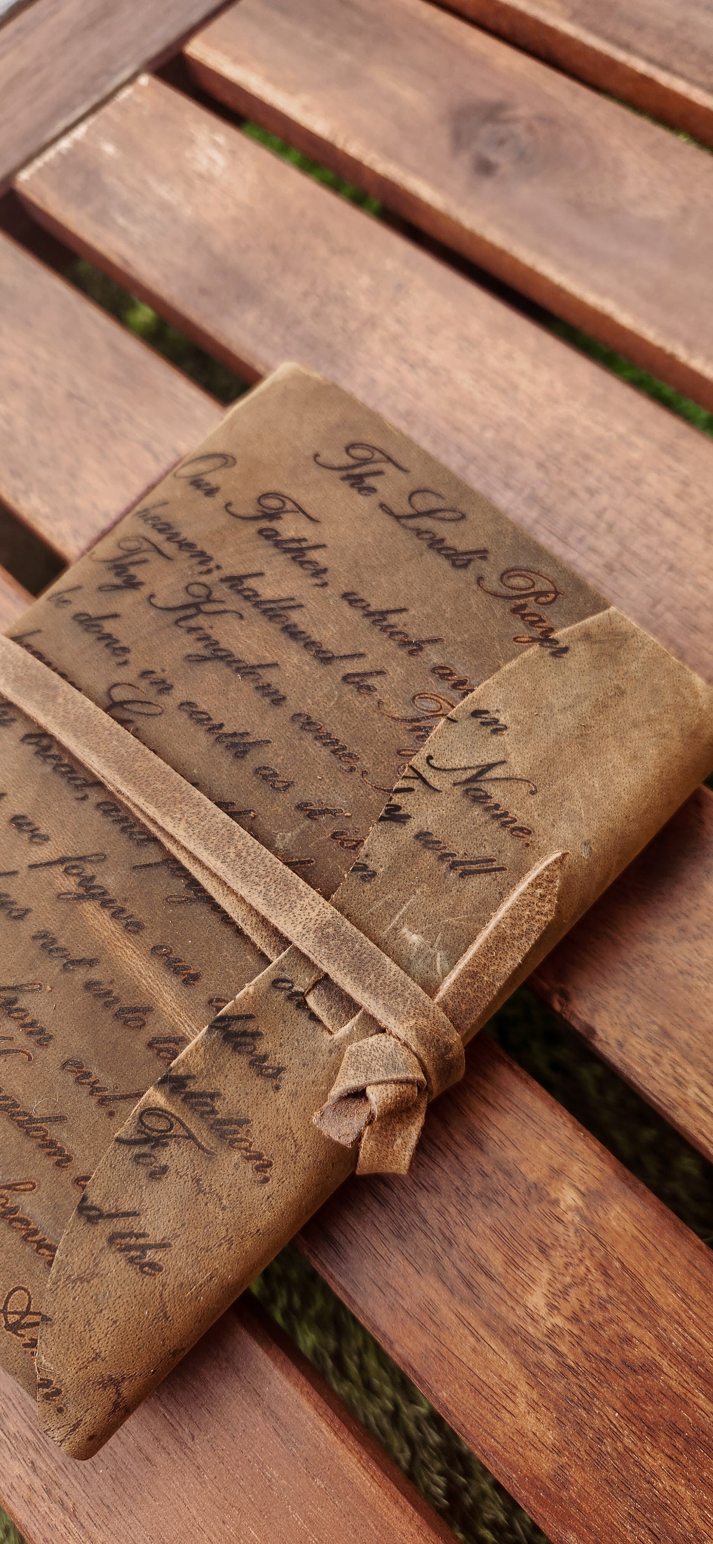 The Lord's Prayer leather Journal