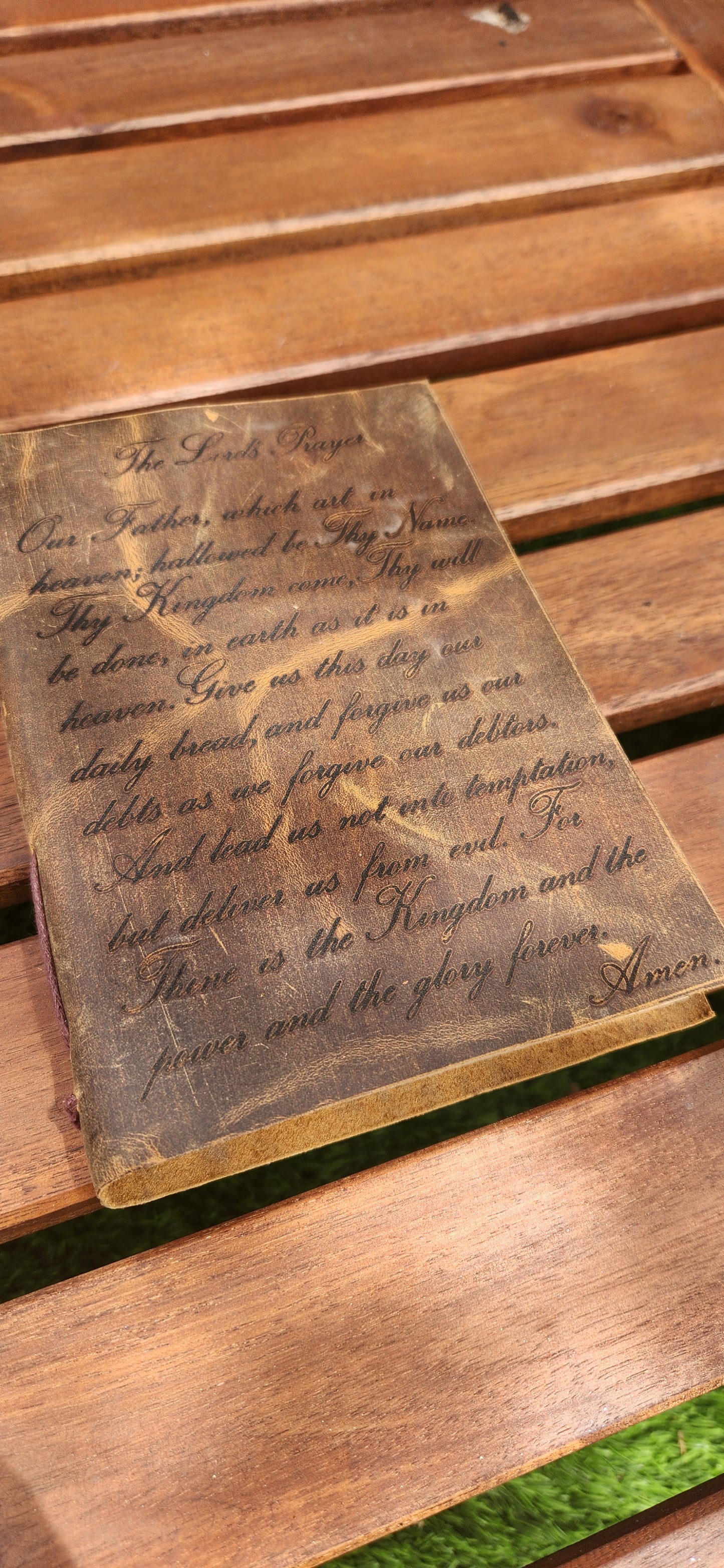 The Lord's Prayer leather Journal