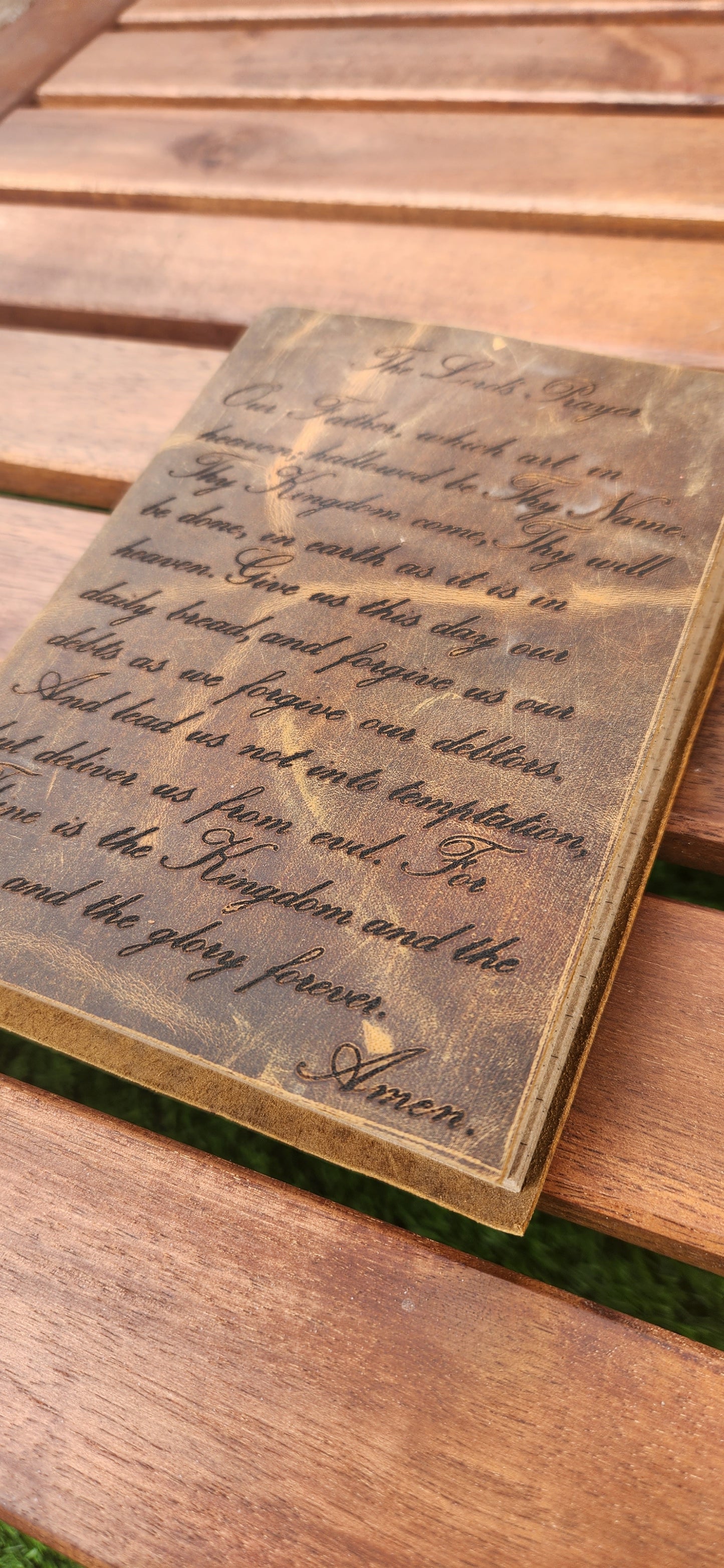 The Lord's Prayer leather Journal