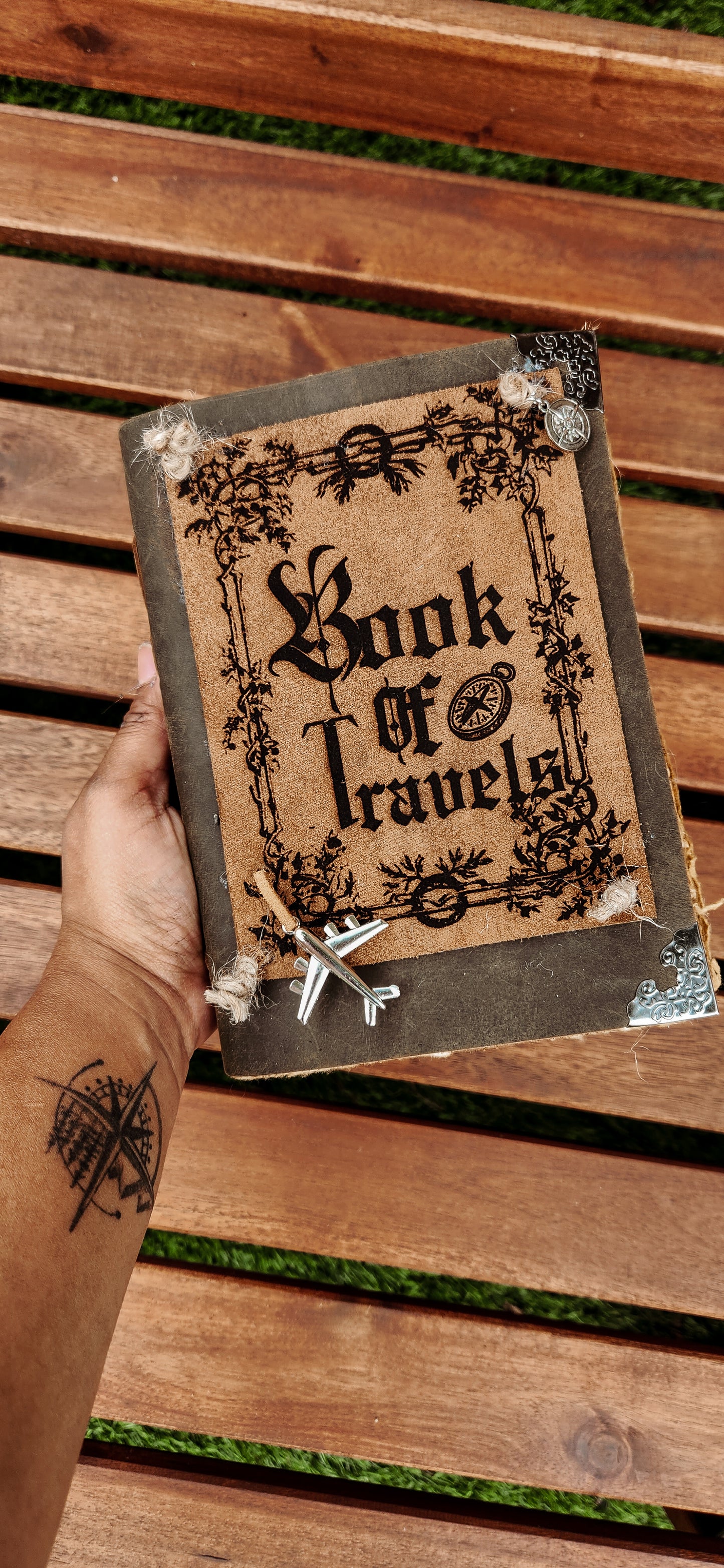 Book of Travels leather journal