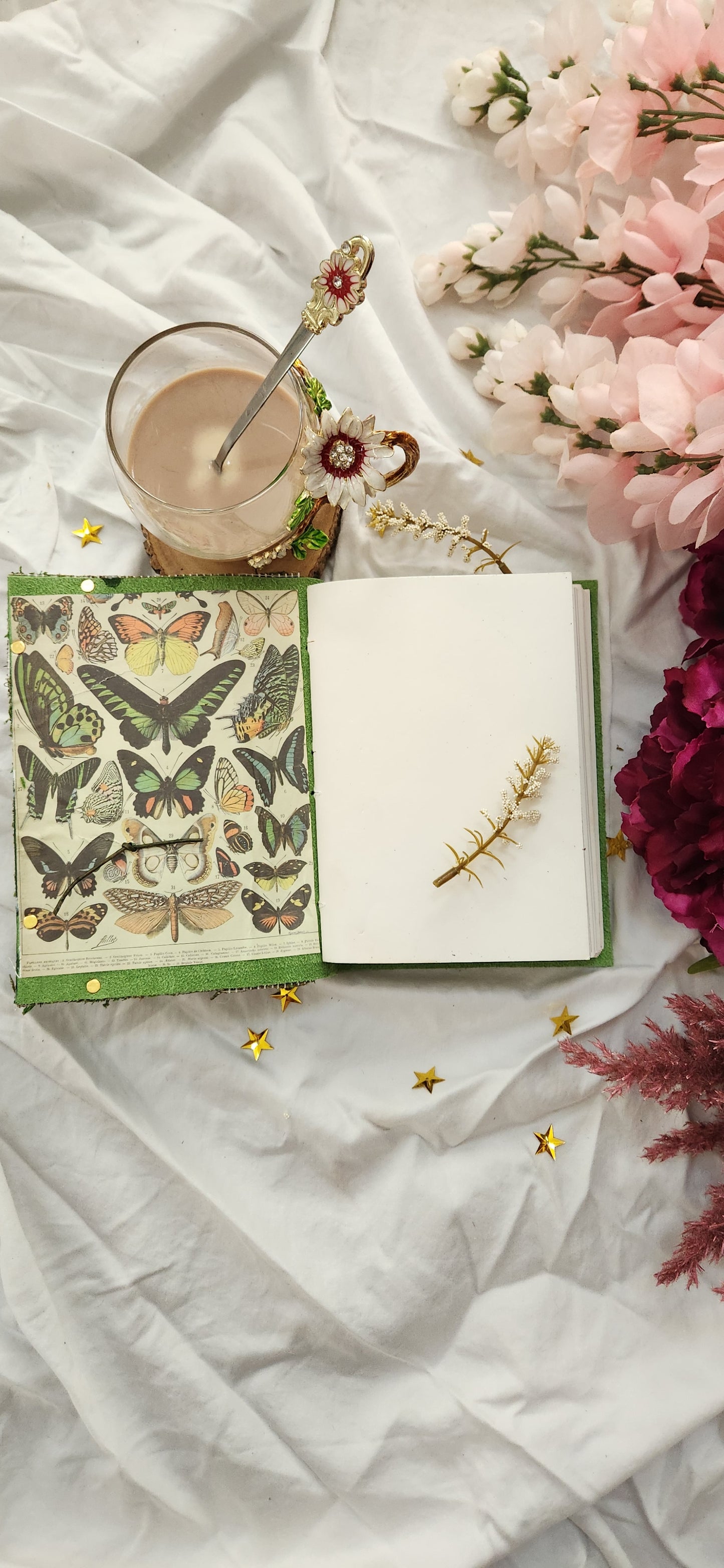 Fairy Mirror leather Journal & sketchbook