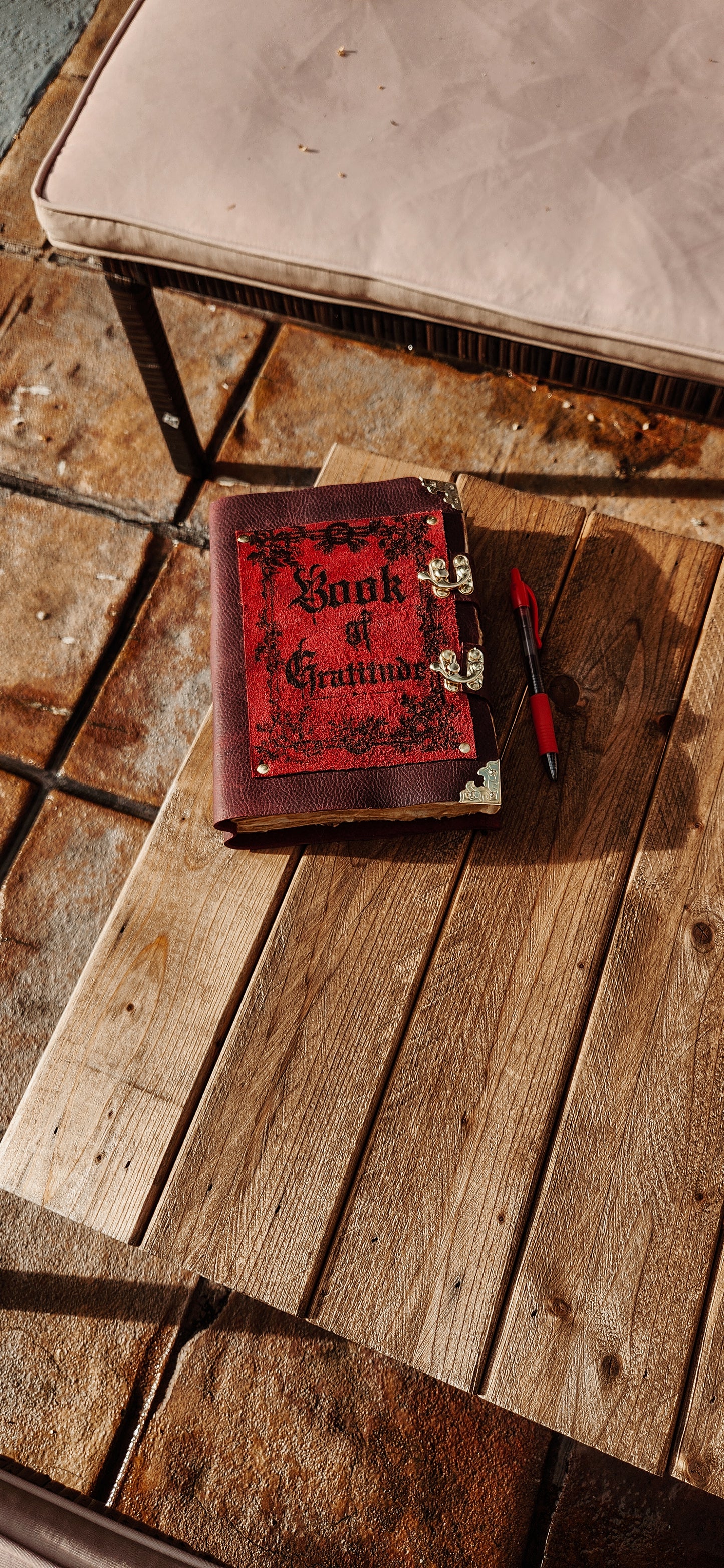 Book of Gratitude leather journal