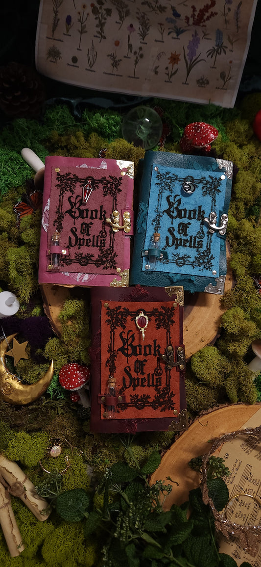 Small Book of Spells leather journal