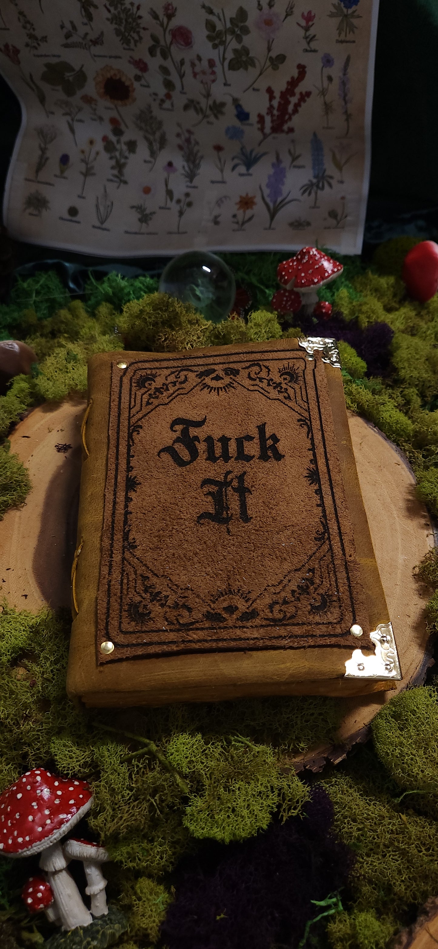 Fuck It leather journal