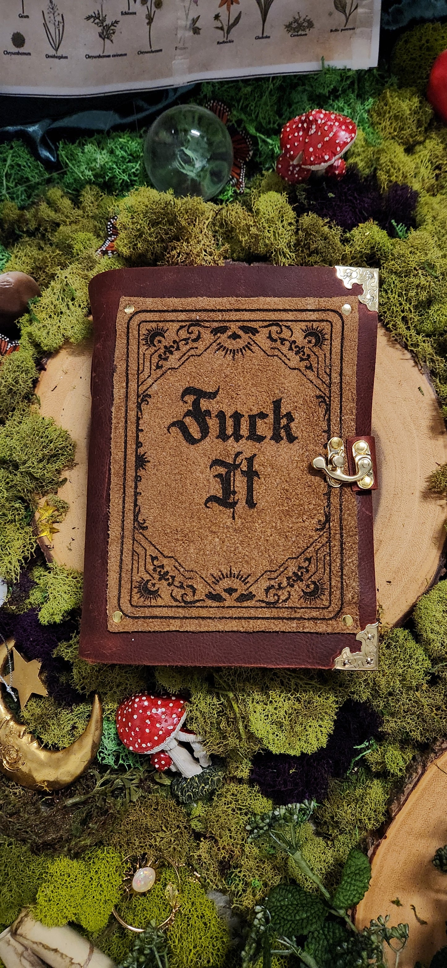 Fuck It leather journal