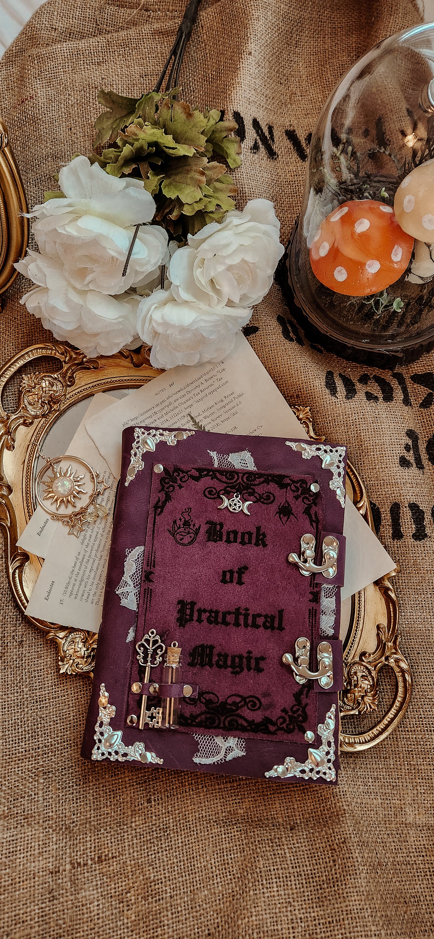 Book of Practical Magic Leather Journal