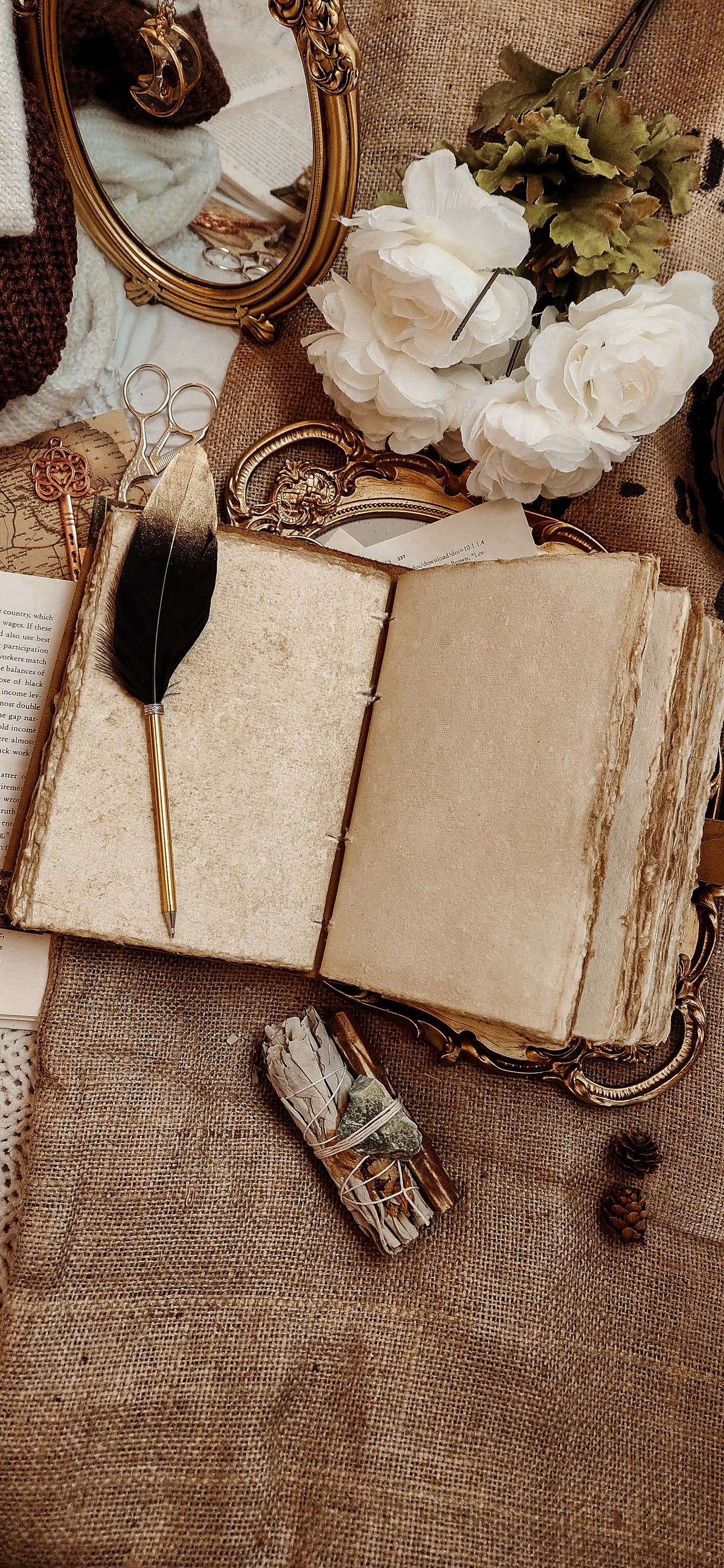 Book of blessings leather journal