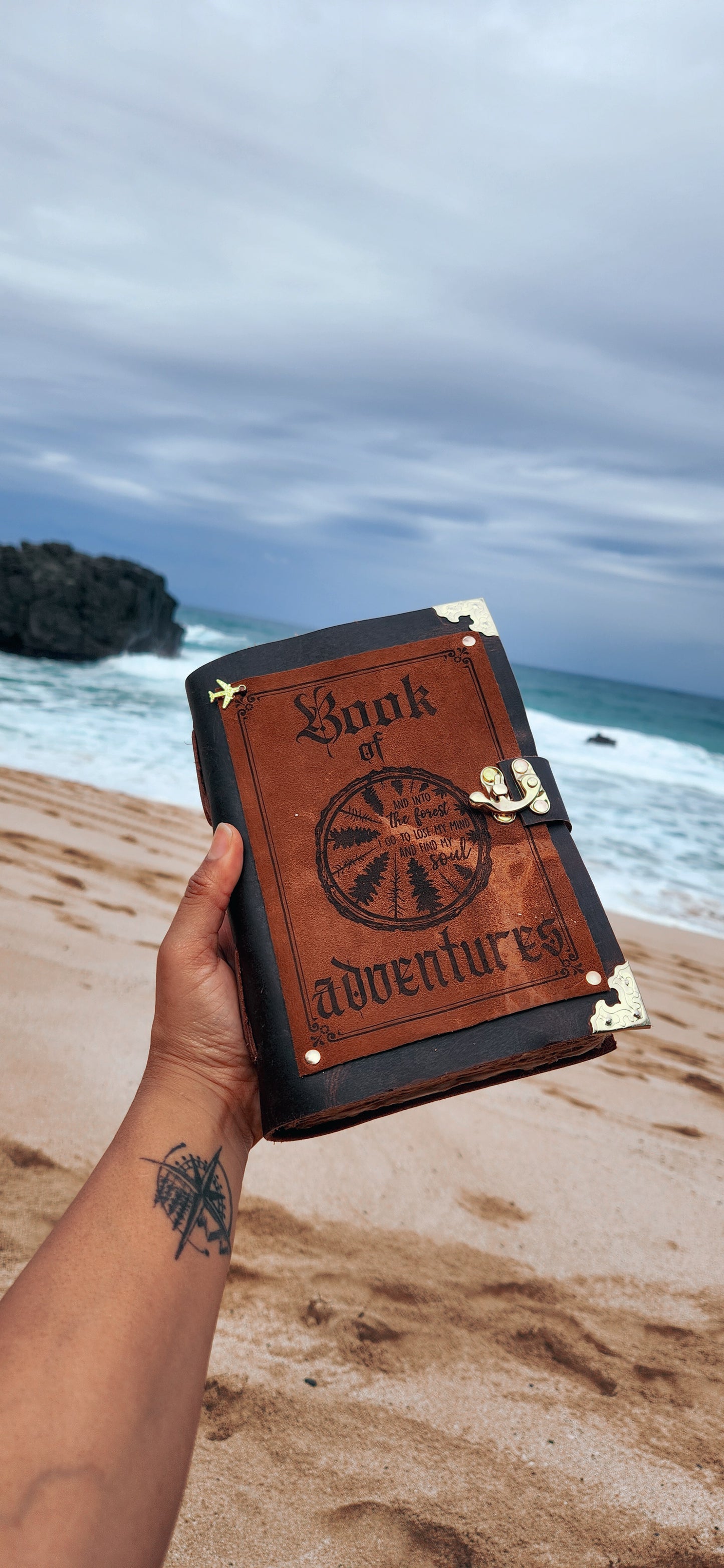 Book of adventures leather journal