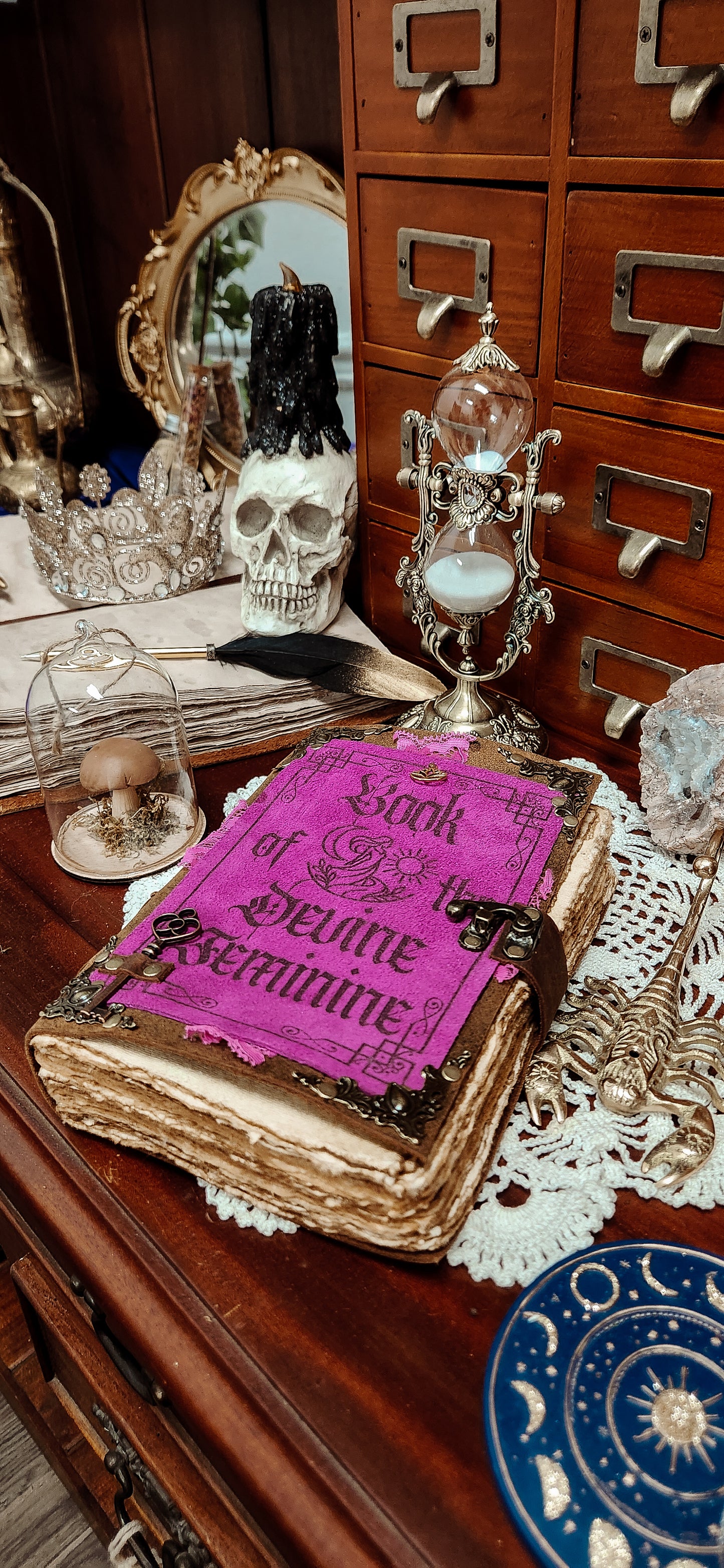 Book of Divine feminine leather journal