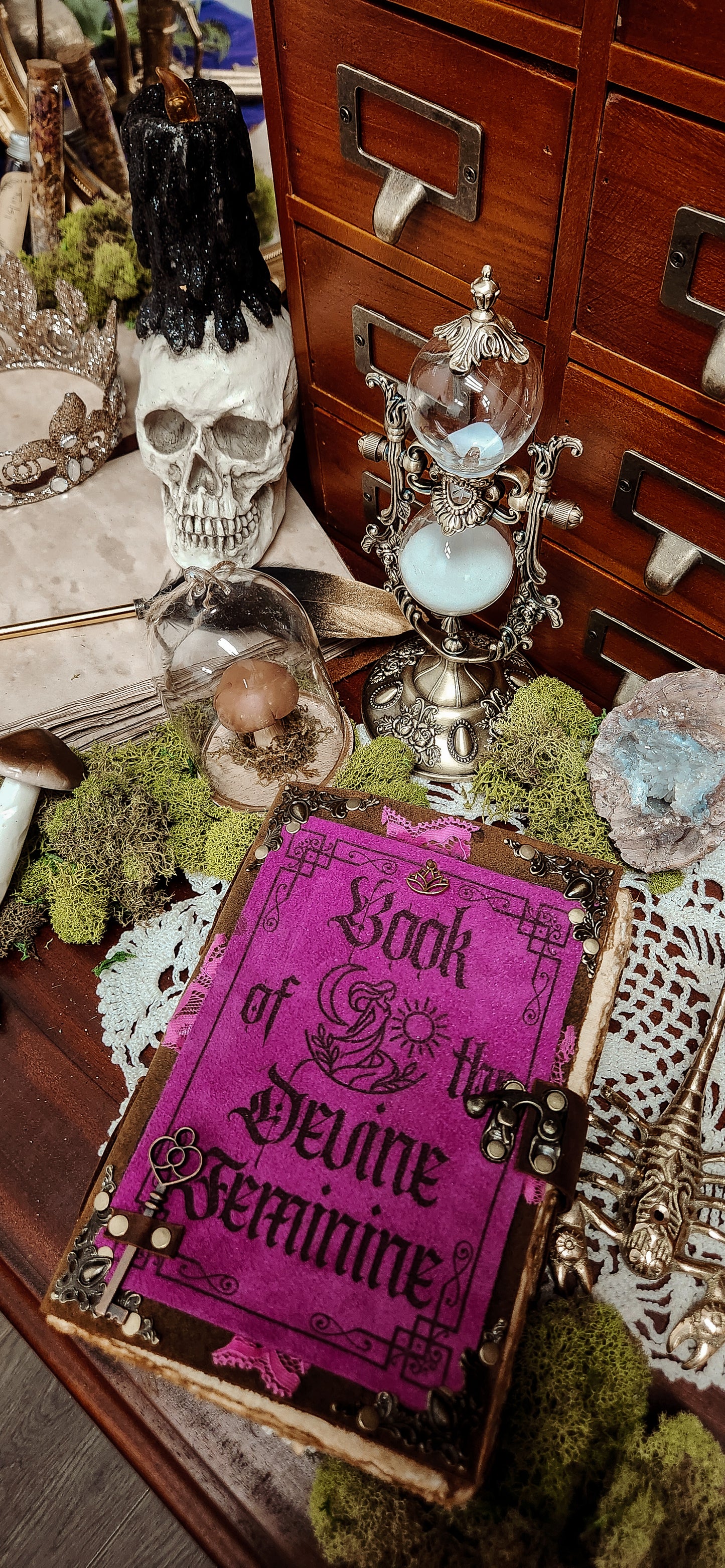 Book of Divine feminine leather journal